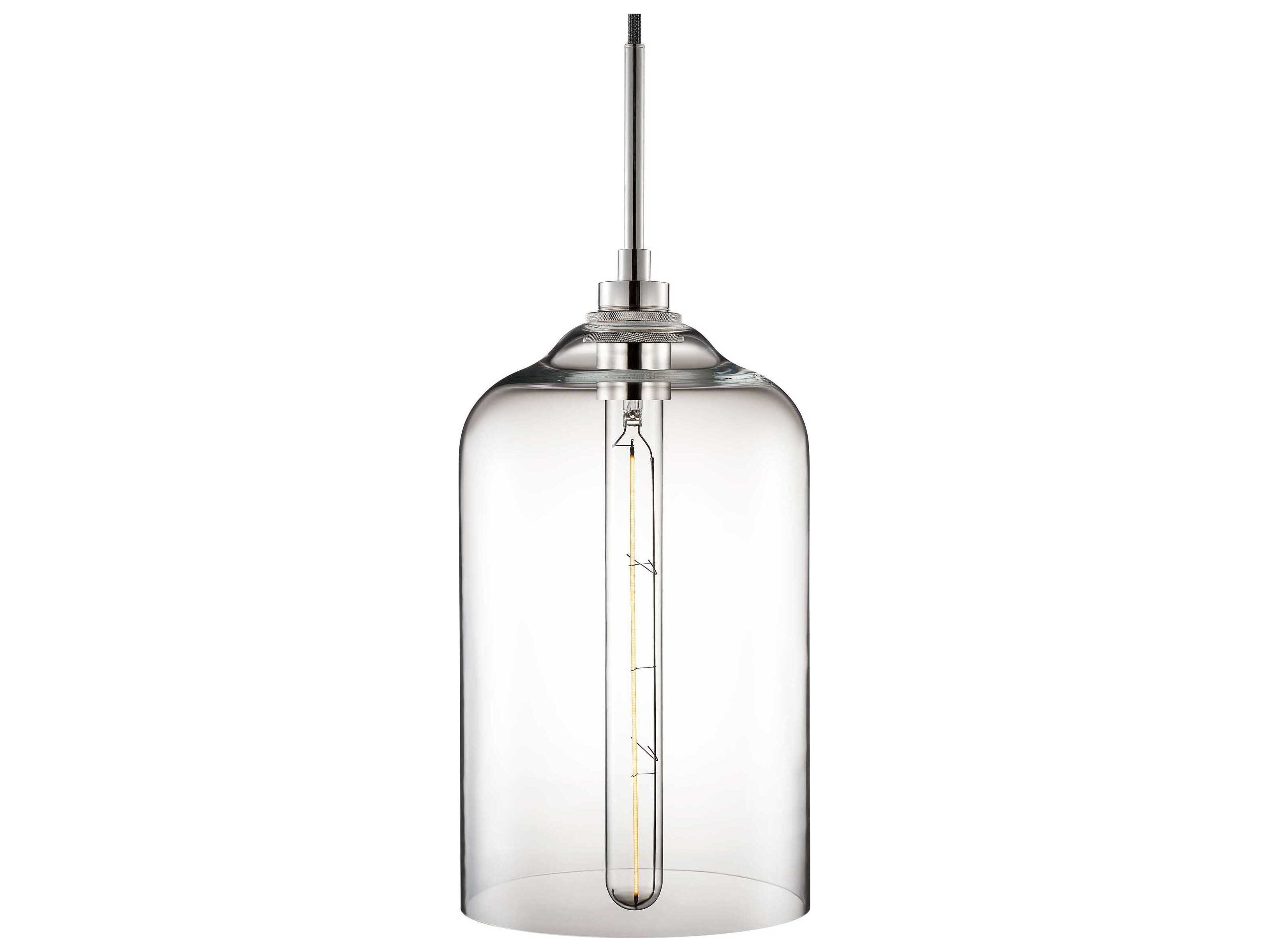 Niche Silica Bella 1-Light Clear Bell Mini Pendant