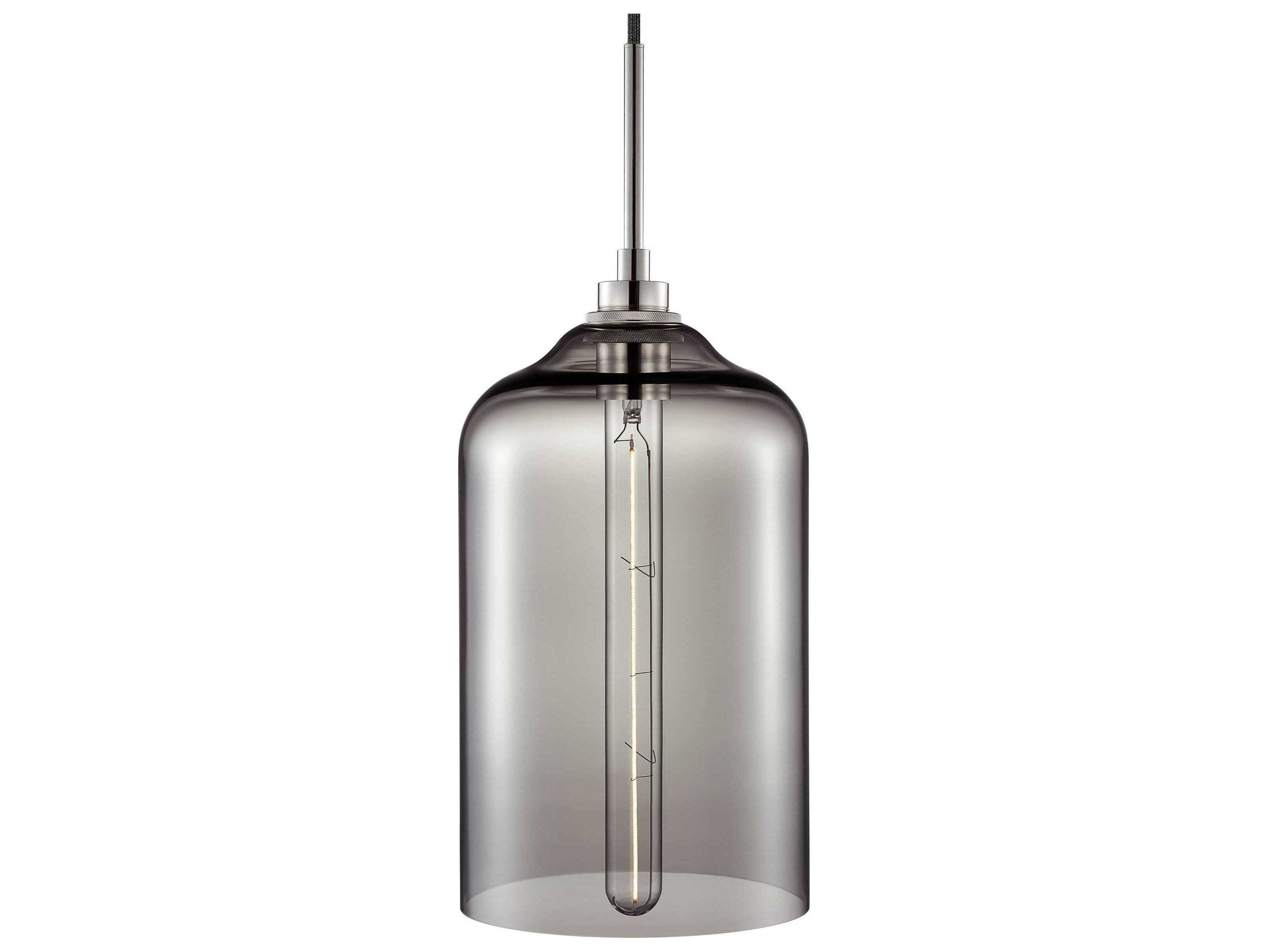 Niche Silica Bella 1-Light Gray Bell Mini Pendant