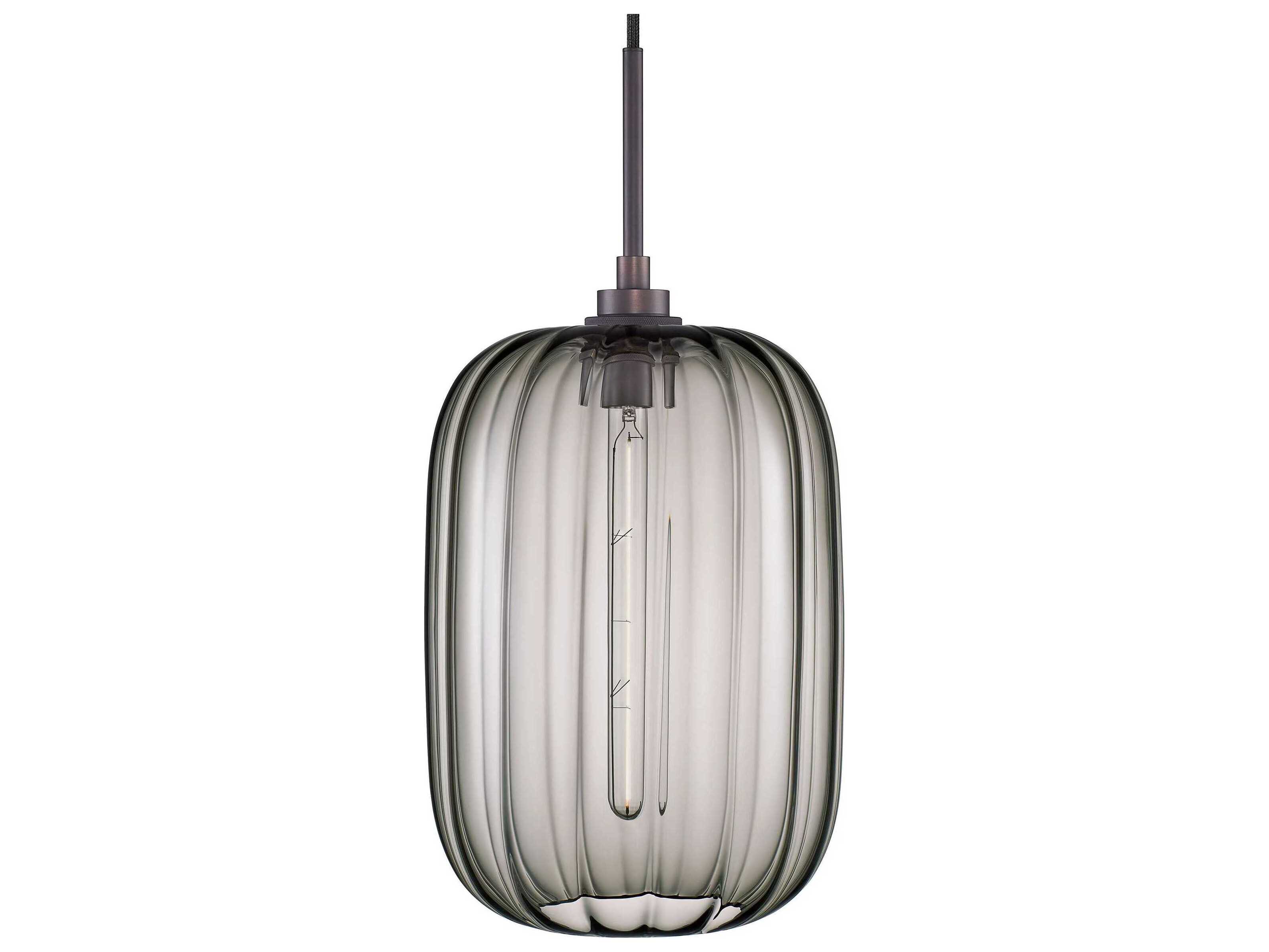 Niche Balon Optique 1-Light Gray Mini Pendant