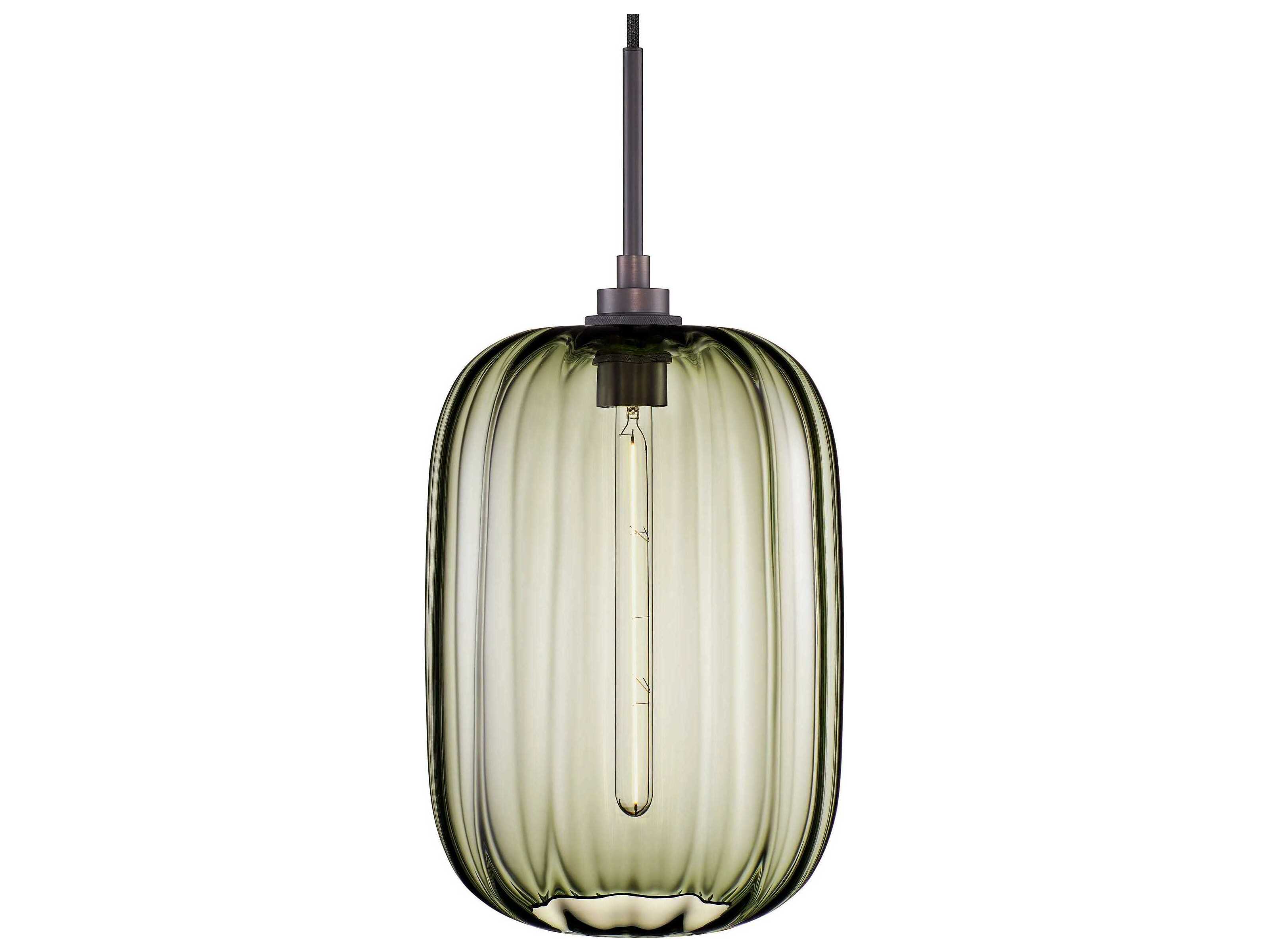 Niche Balon Optique 1-Light Moss Green Mini Pendant