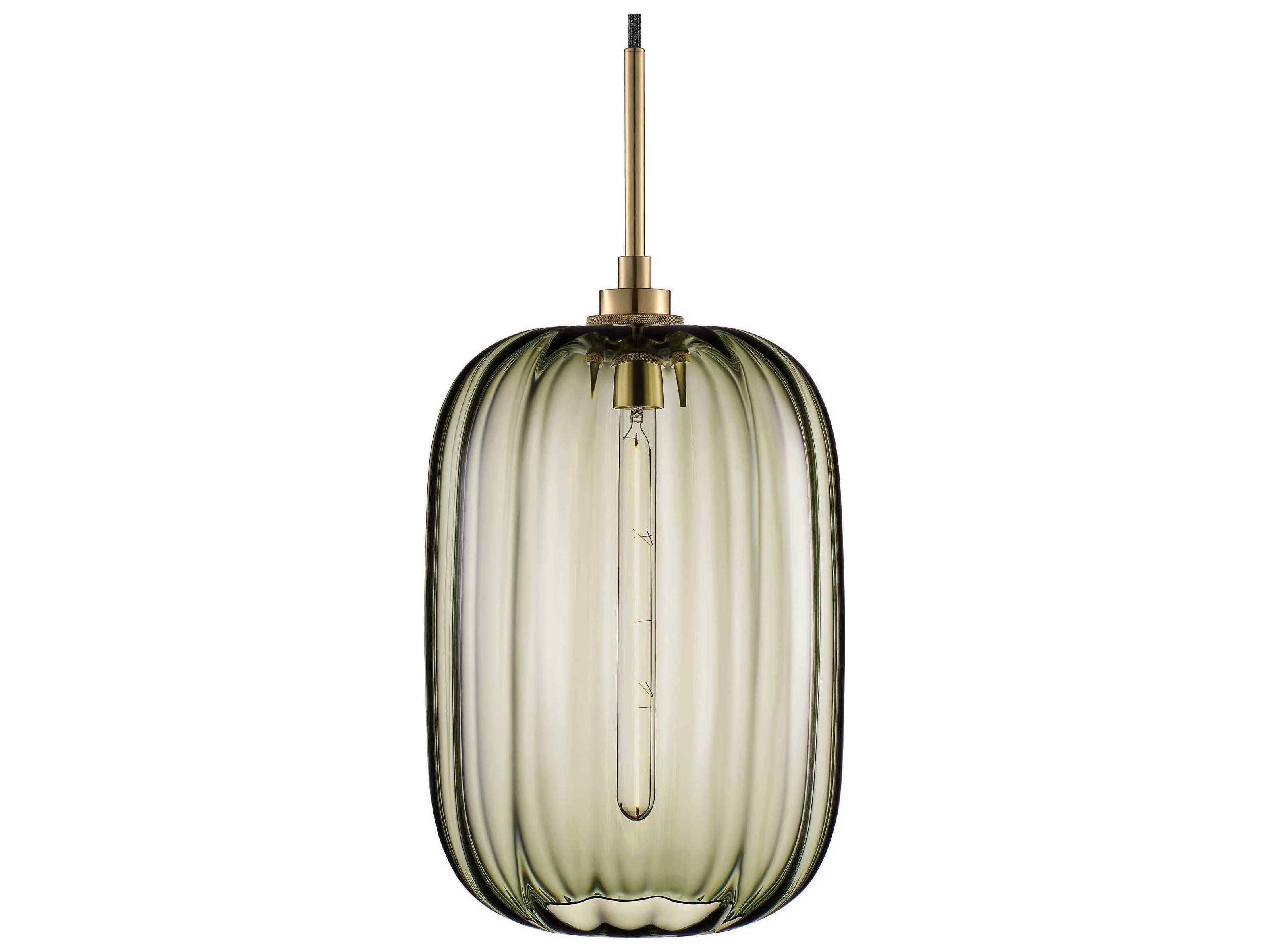 Niche Balon Optique 1-Light Moss Green Mini Pendant