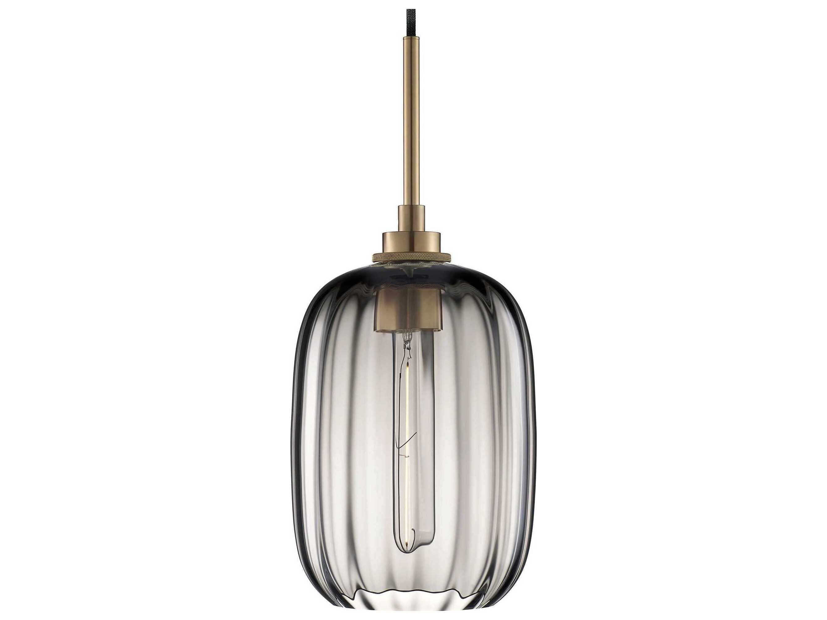 Niche Balon Optique 1-Light Gray Mini Pendant