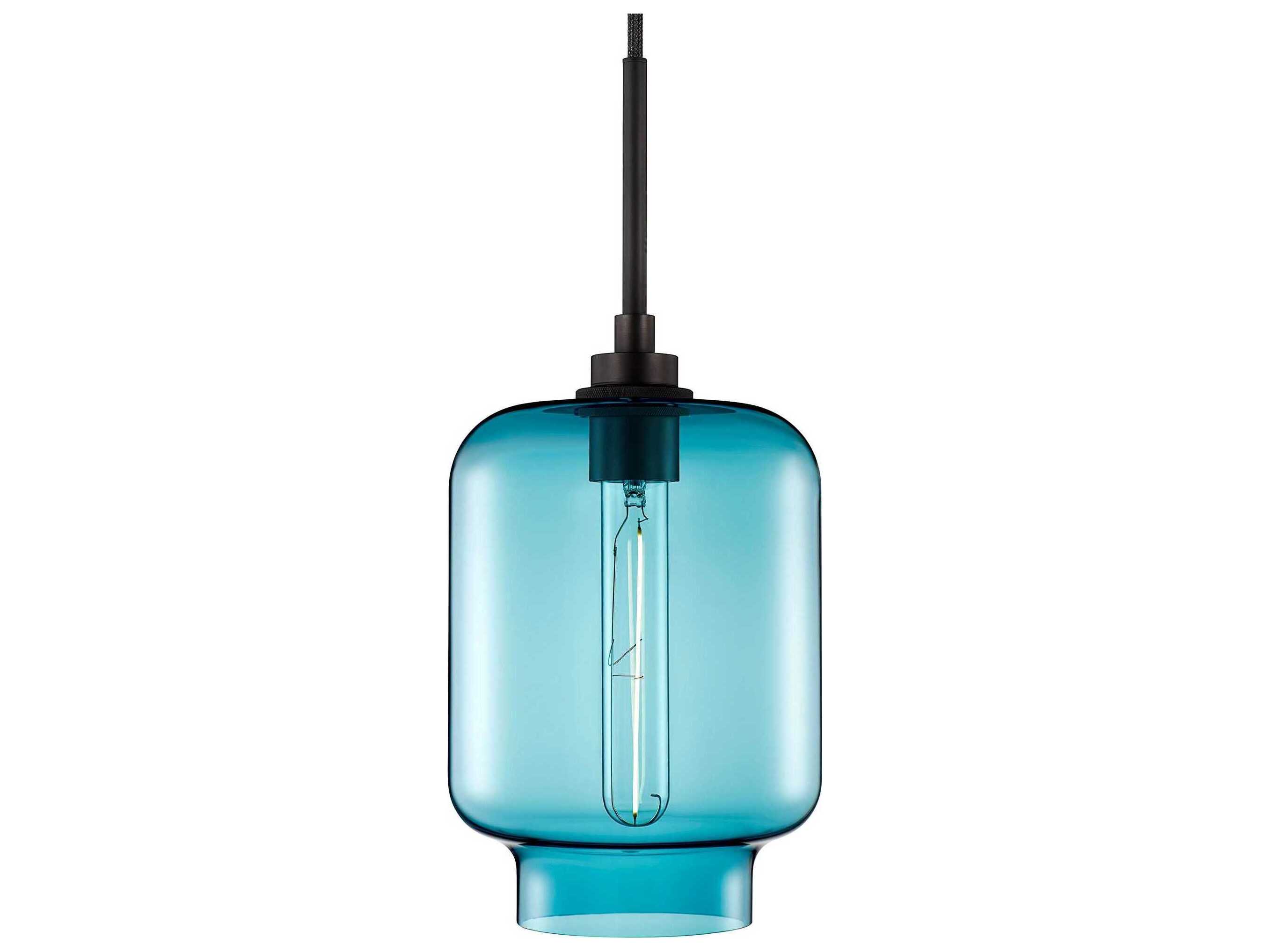 Niche Crystalline Calla 1-Light Condesa Blue Mini Pendant