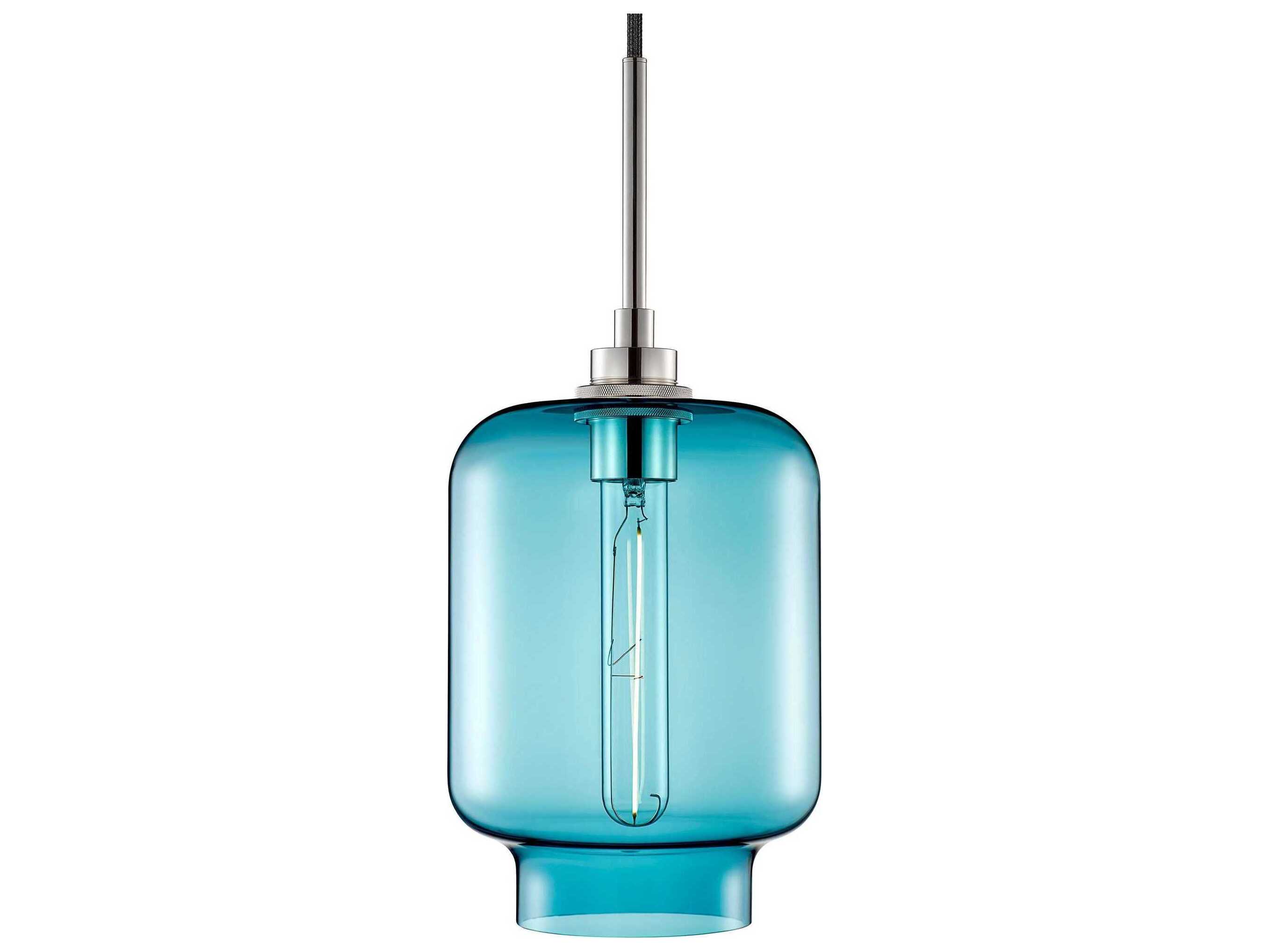 Niche Crystalline Calla 1-Light Condesa Blue Mini Pendant