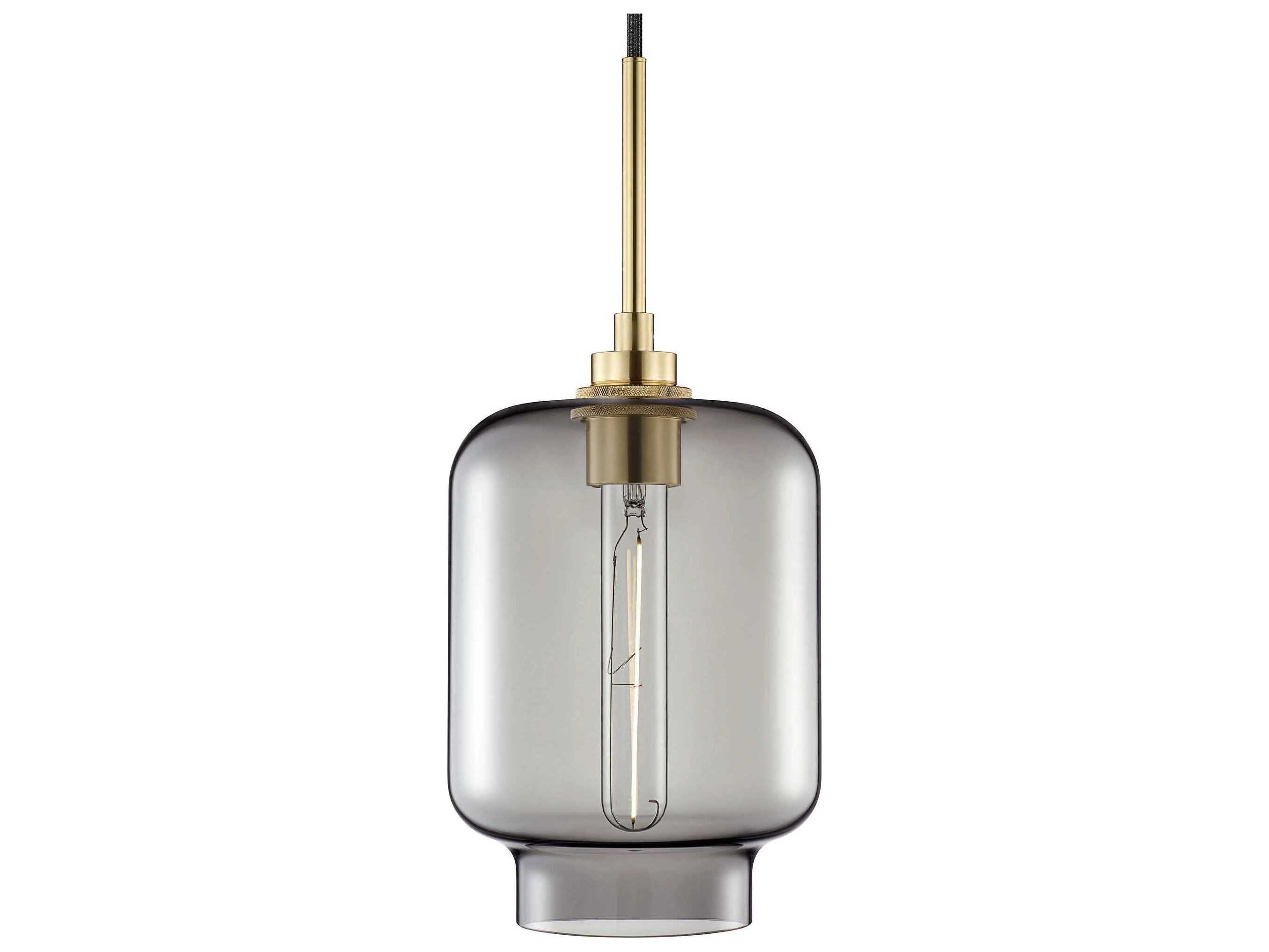 Niche Crystalline Calla 1-Light Gray Mini Pendant