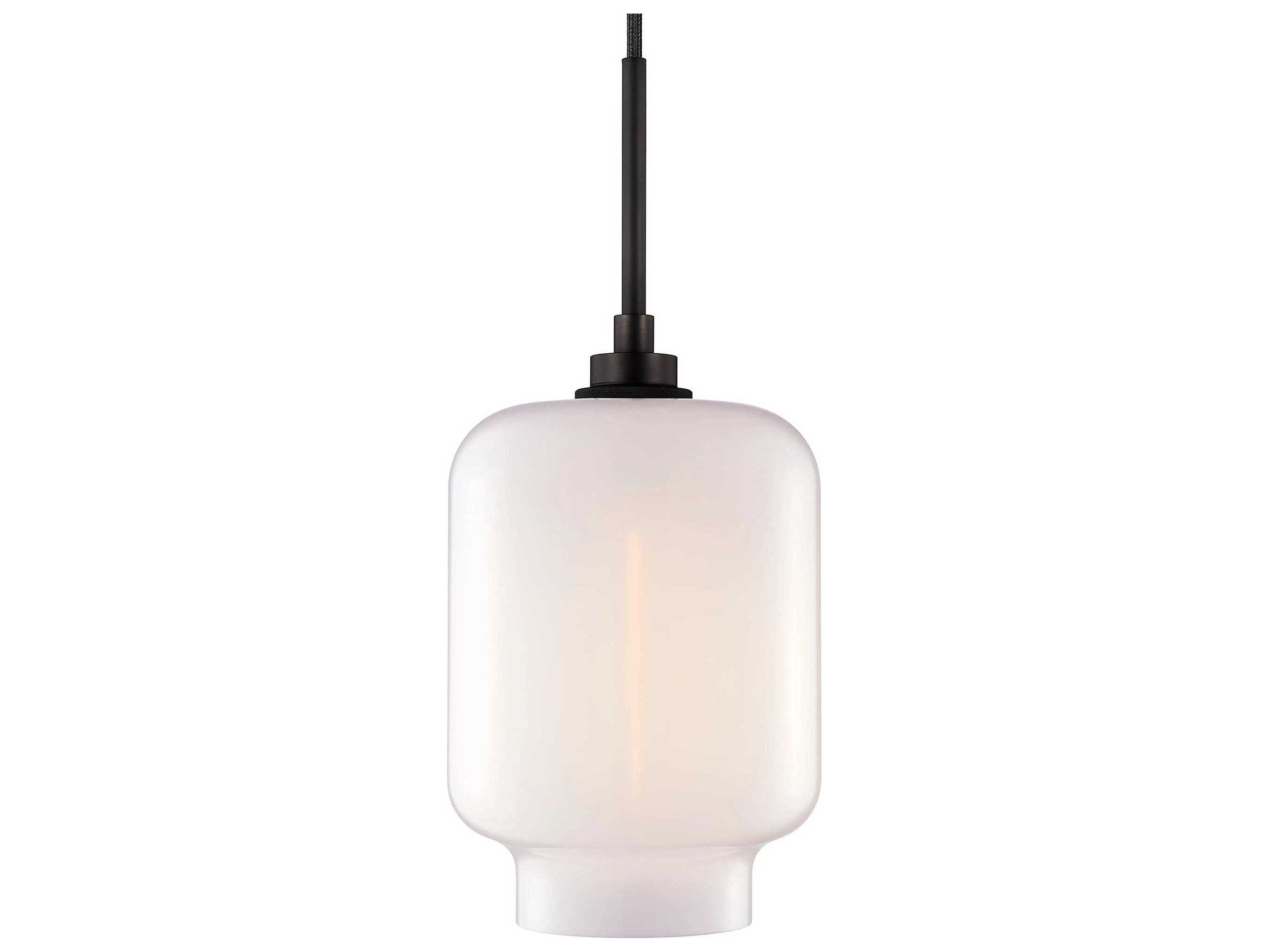 Niche Crystalline Calla 1-Light Opaline White Mini Pendant