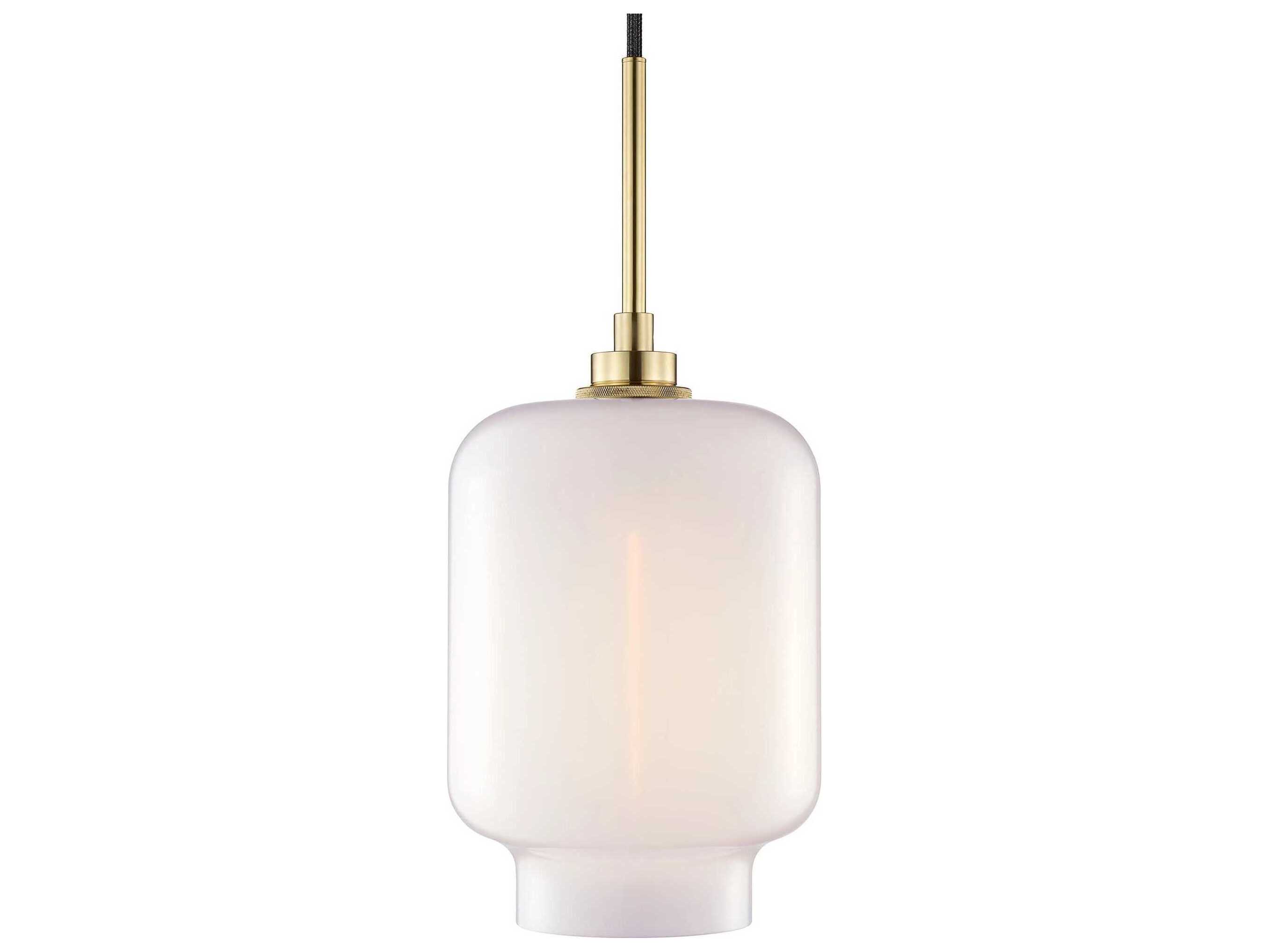 Niche Crystalline Calla 1-Light Opaline White Mini Pendant