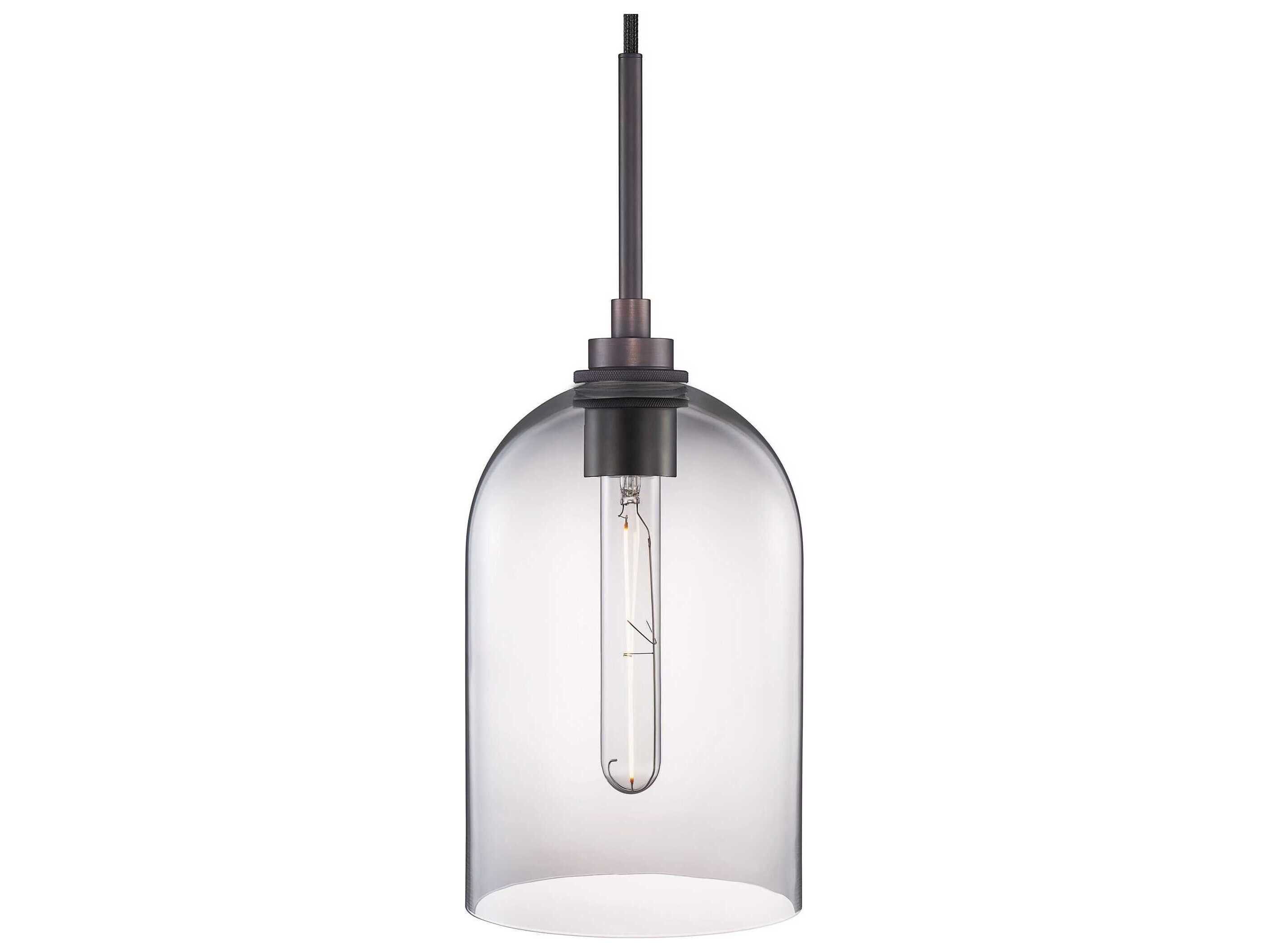 Niche Cloche 1-Light Clear Bell Mini Pendant