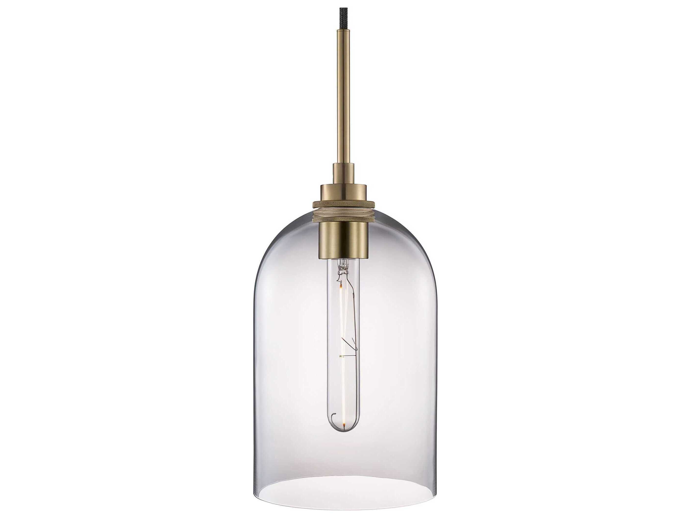 Niche Cloche 1-Light Clear Bell Mini Pendant
