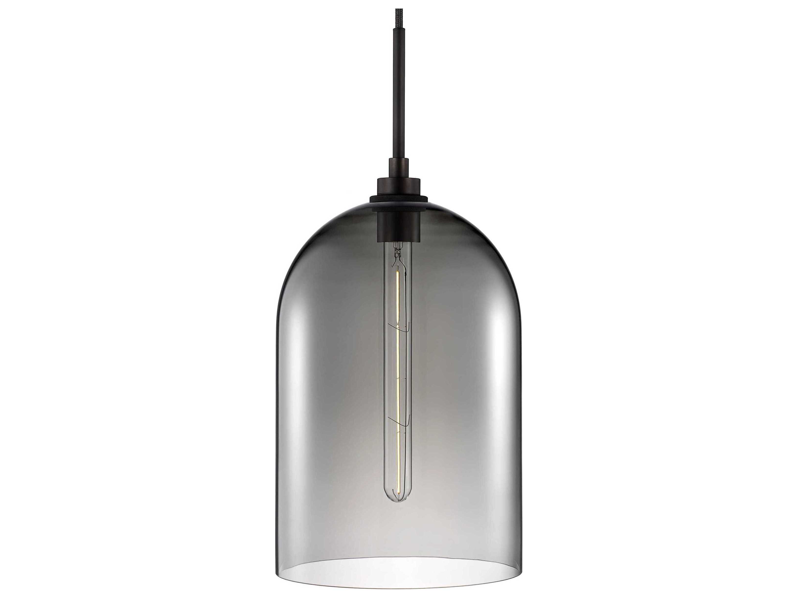 Niche Cloche Grand 1-Light Gray Bell Mini Pendant
