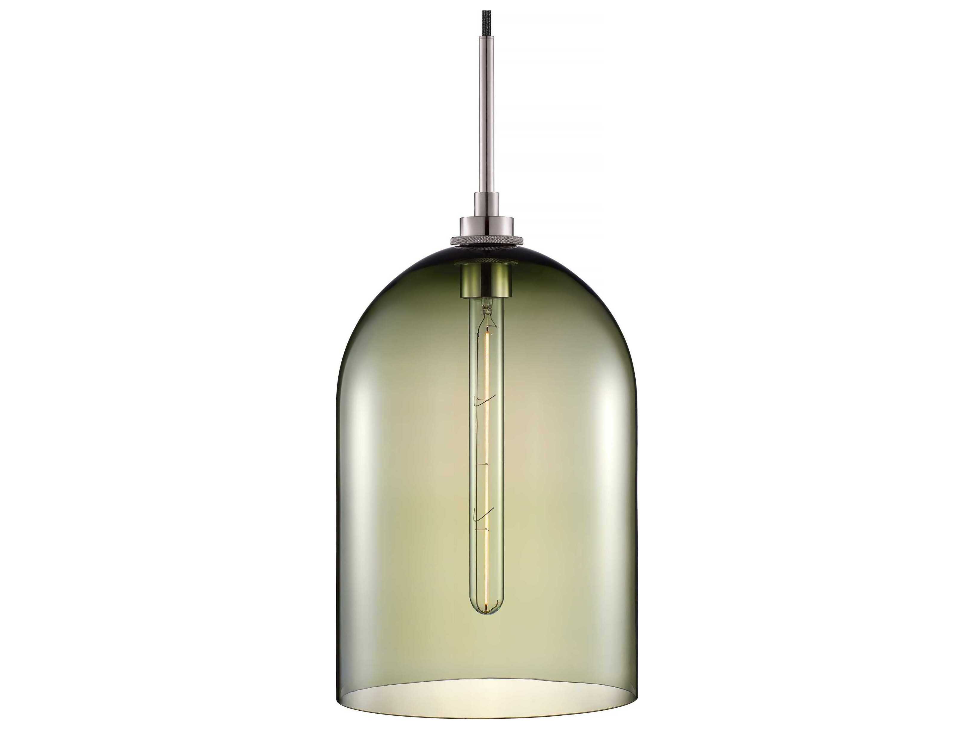 Niche Cloche Grand 1-Light Moss Green Bell Mini Pendant
