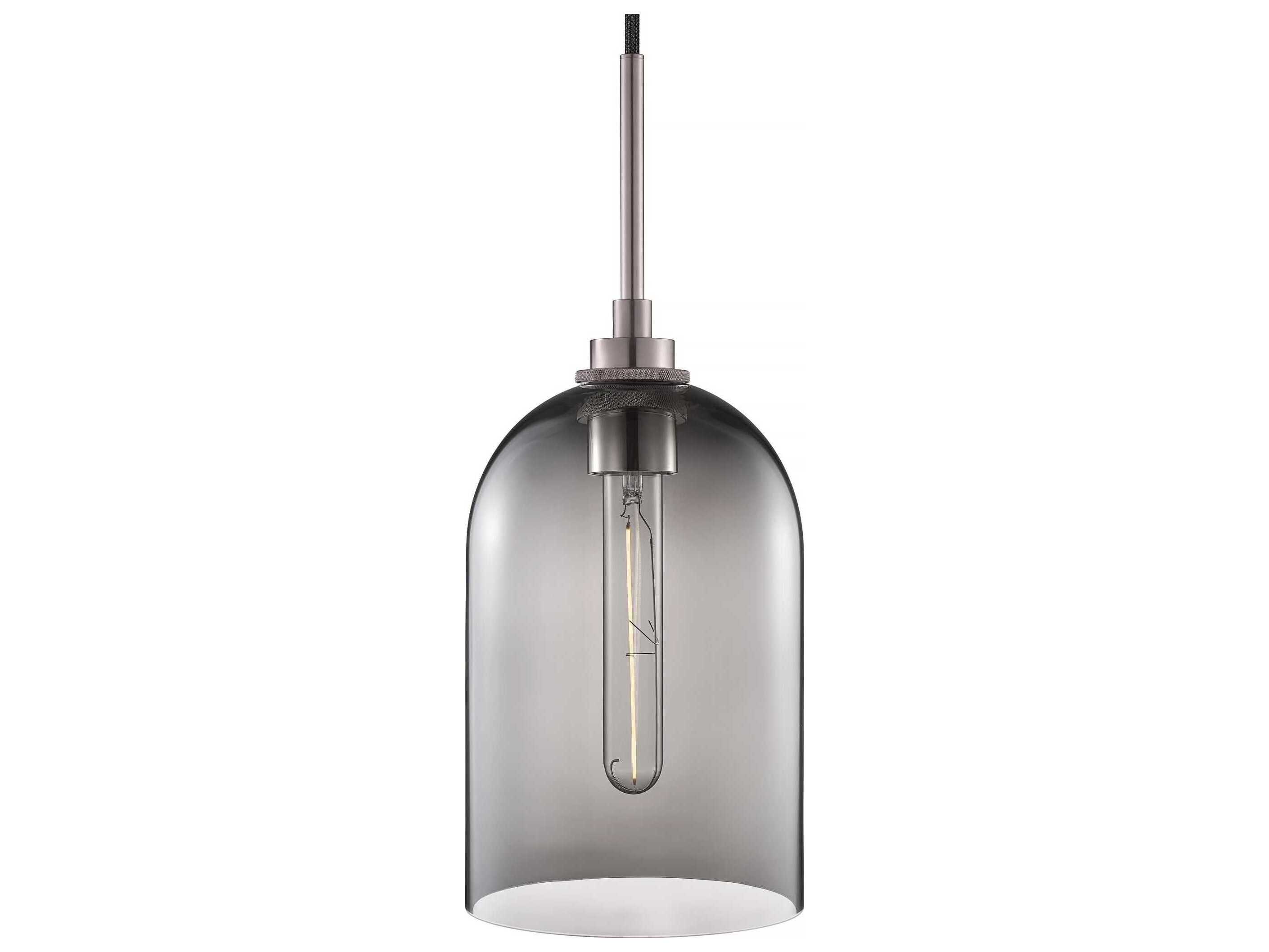 Niche Cloche 1-Light Gray Bell Mini Pendant