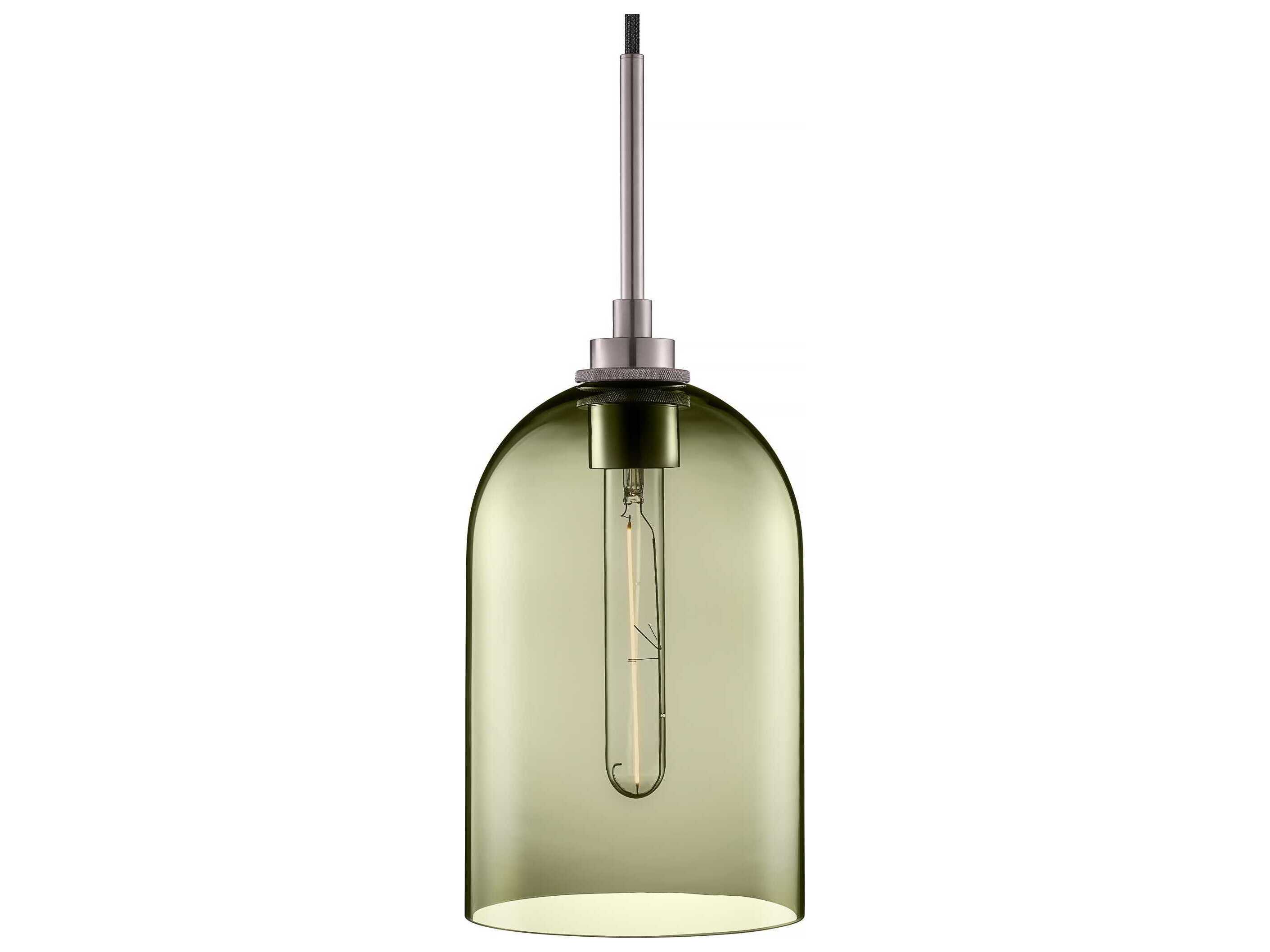 Niche Cloche 1-Light Moss Green Bell Mini Pendant