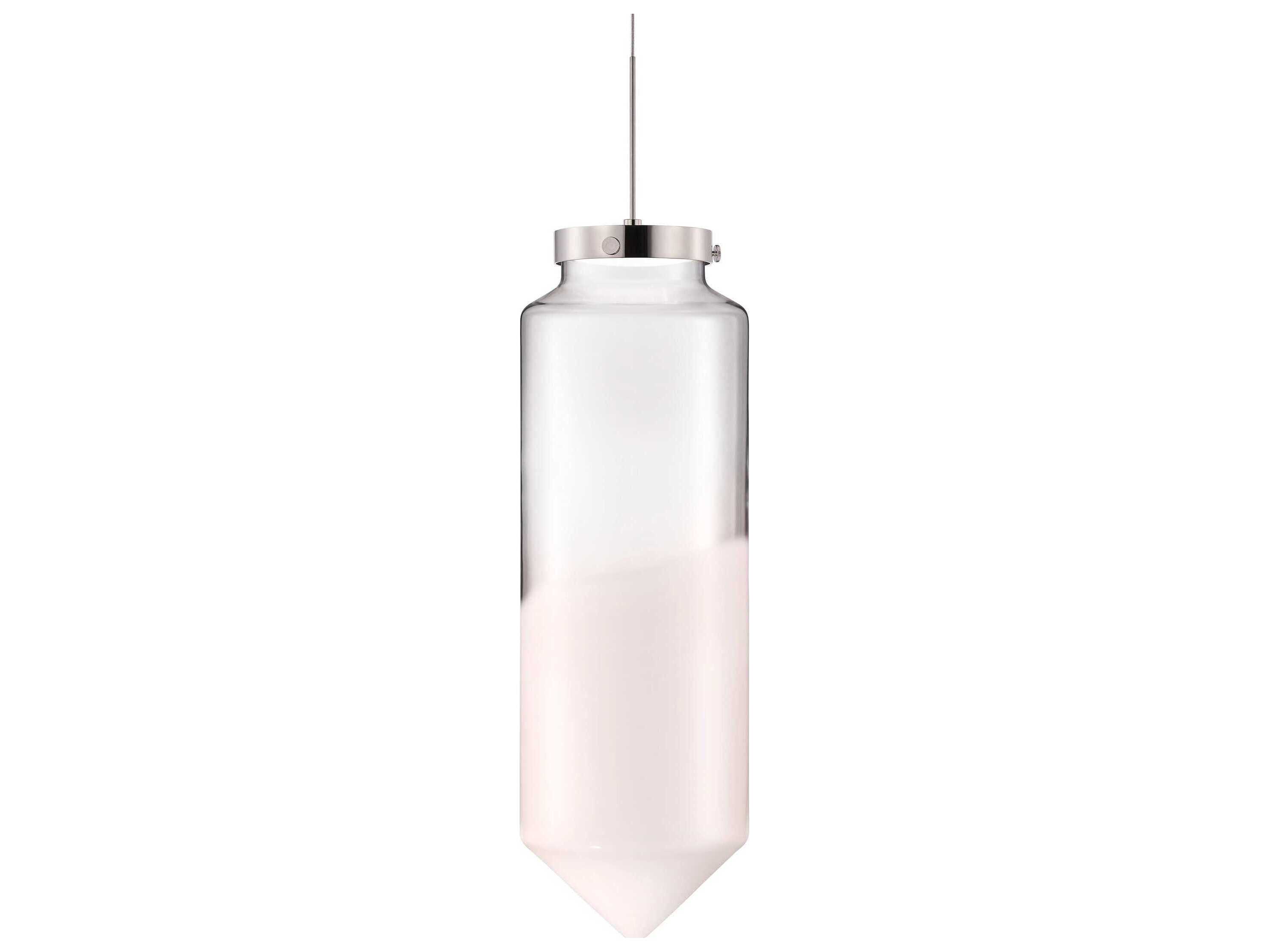 Niche Constellation Dart Grand Opaline Clear White Cylinder Mini Pendant