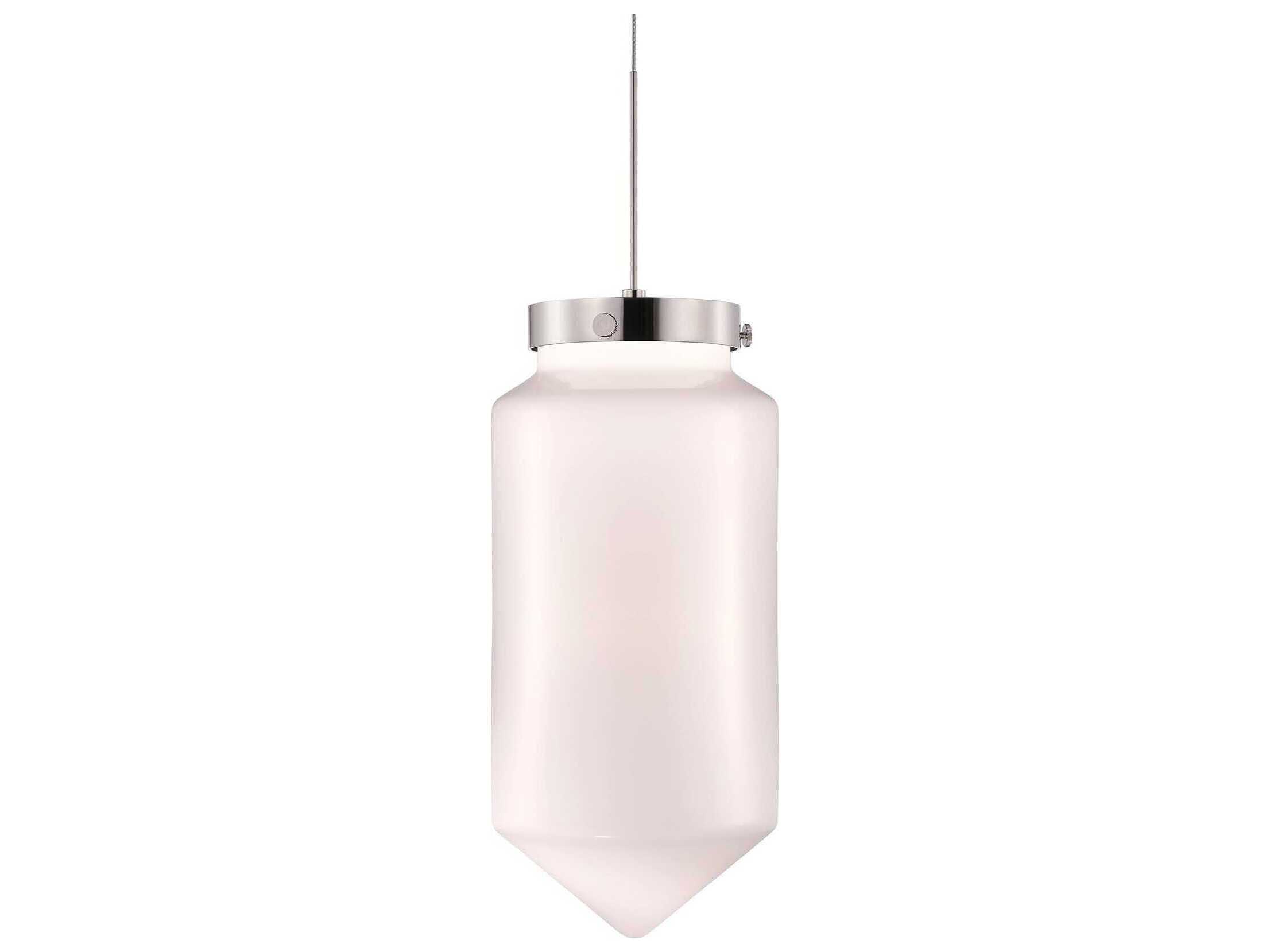 Niche Constellation Dart Petite Opaline White Cylinder Mini Pendant