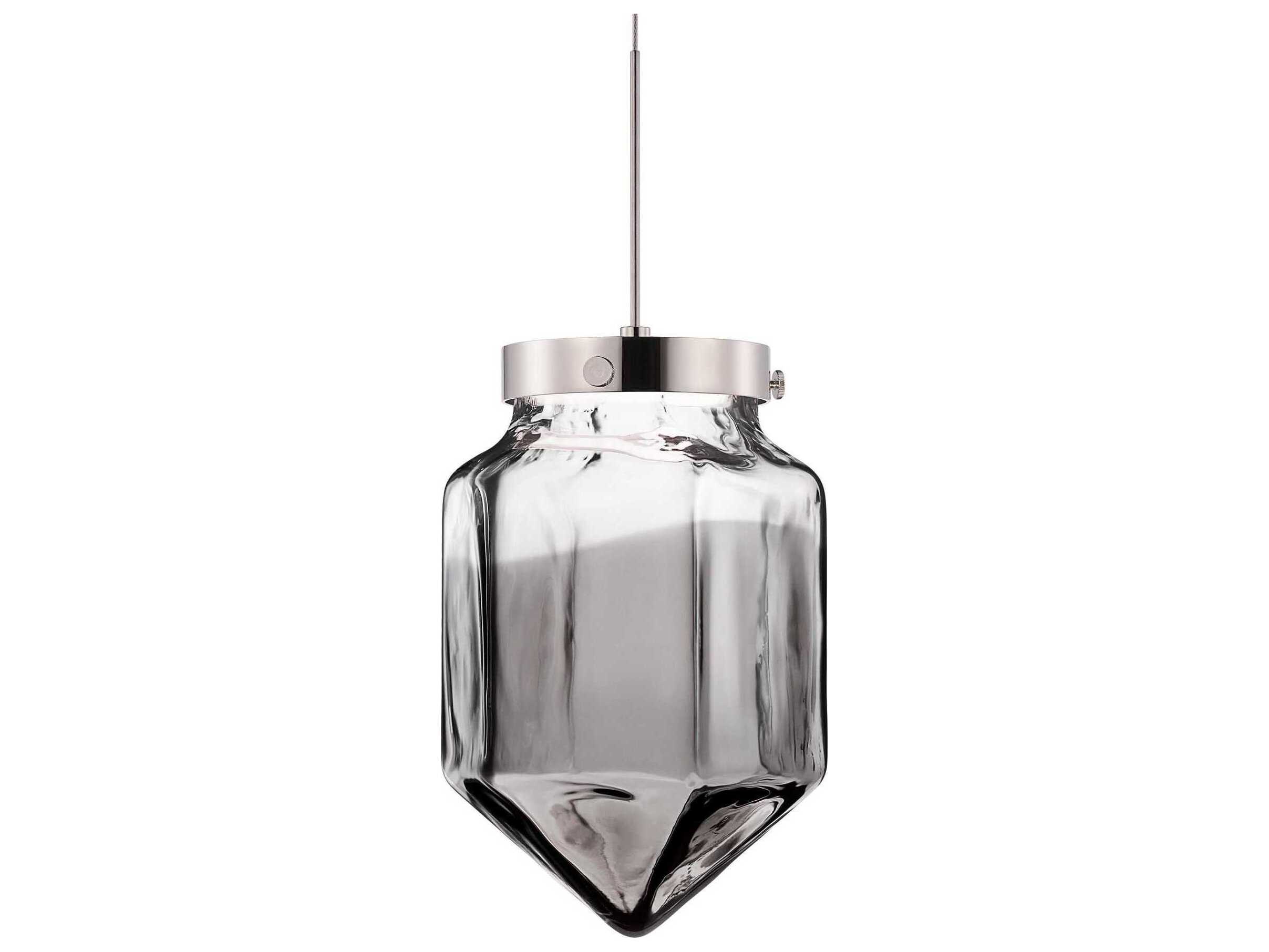 Niche Constellation Facet Petite Gray Clear Mini Pendant