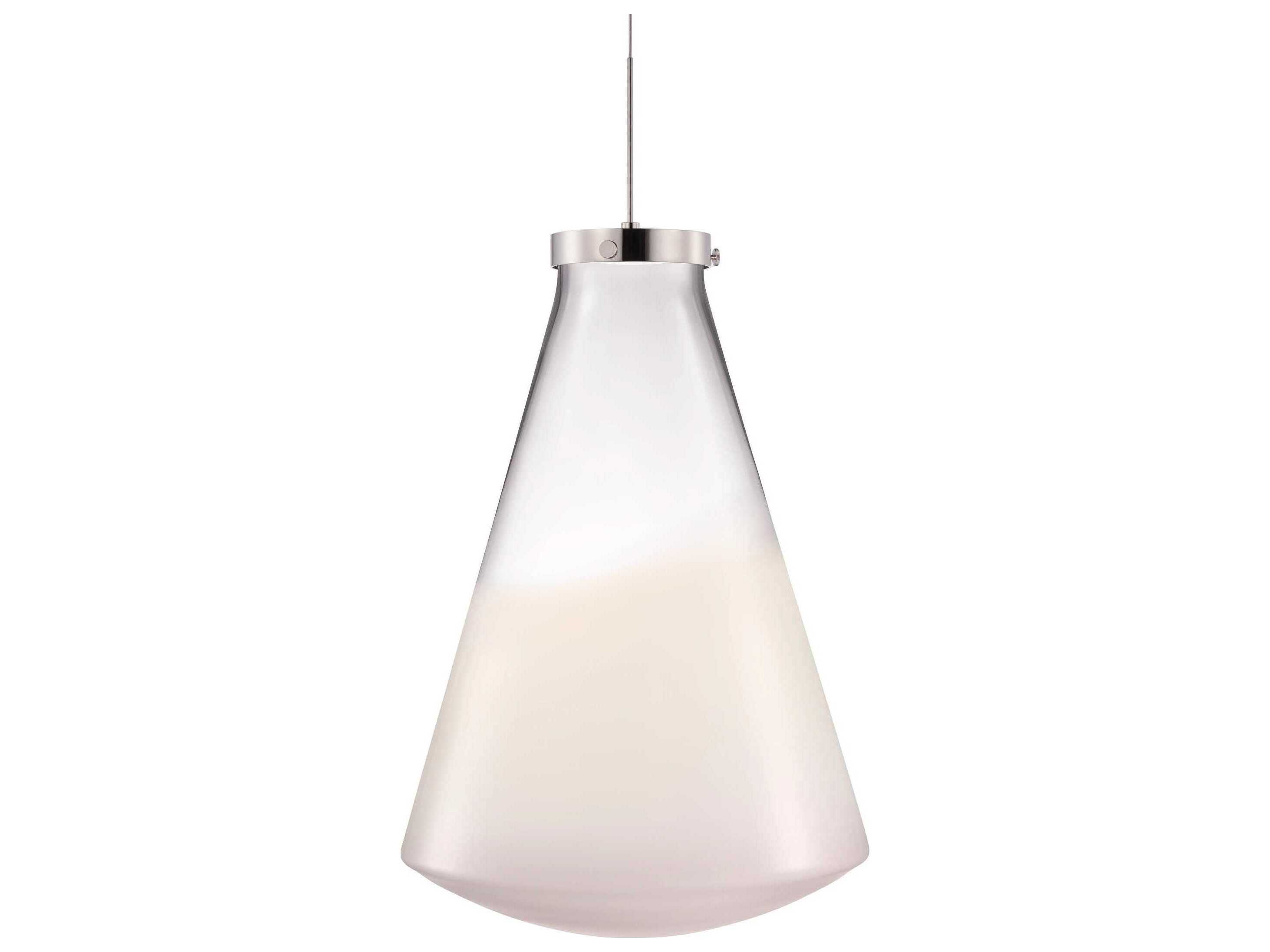 Niche Constellation Flask Grand Opaline Clear White Pendant