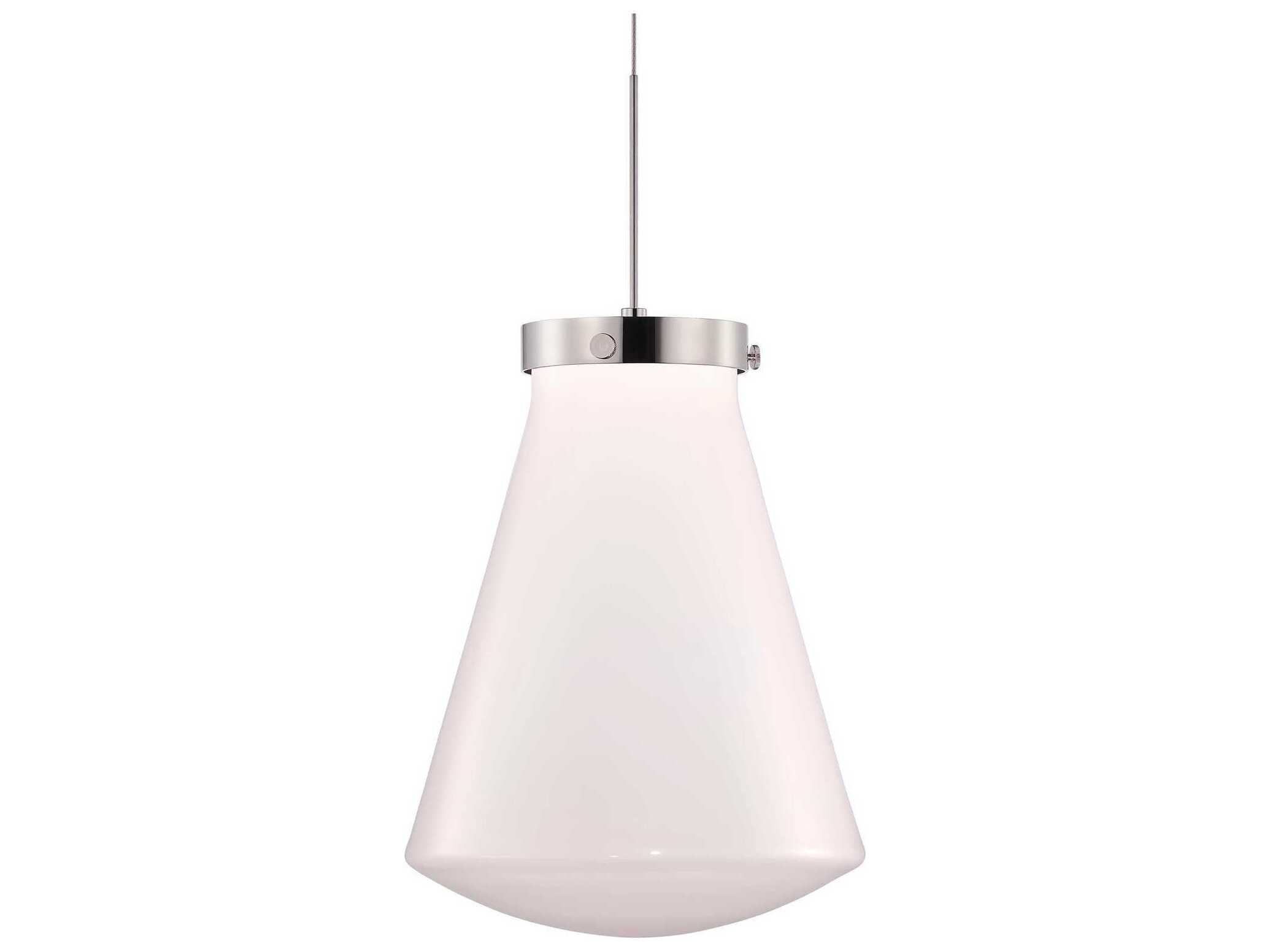 Niche Constellation Flask Petite Opaline White Mini Pendant