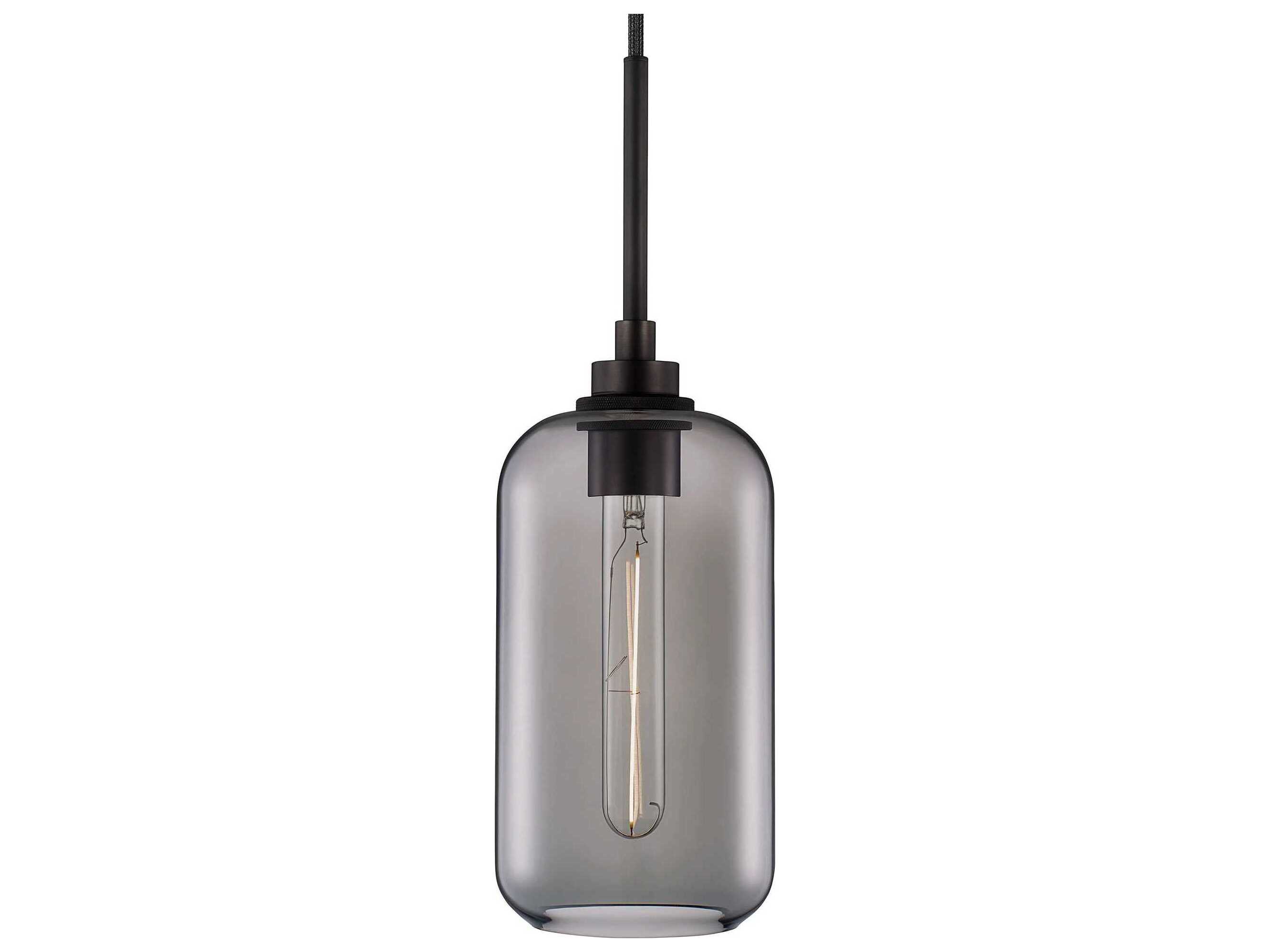 Niche Helio 1-Light Gray Cylinder Mini Pendant