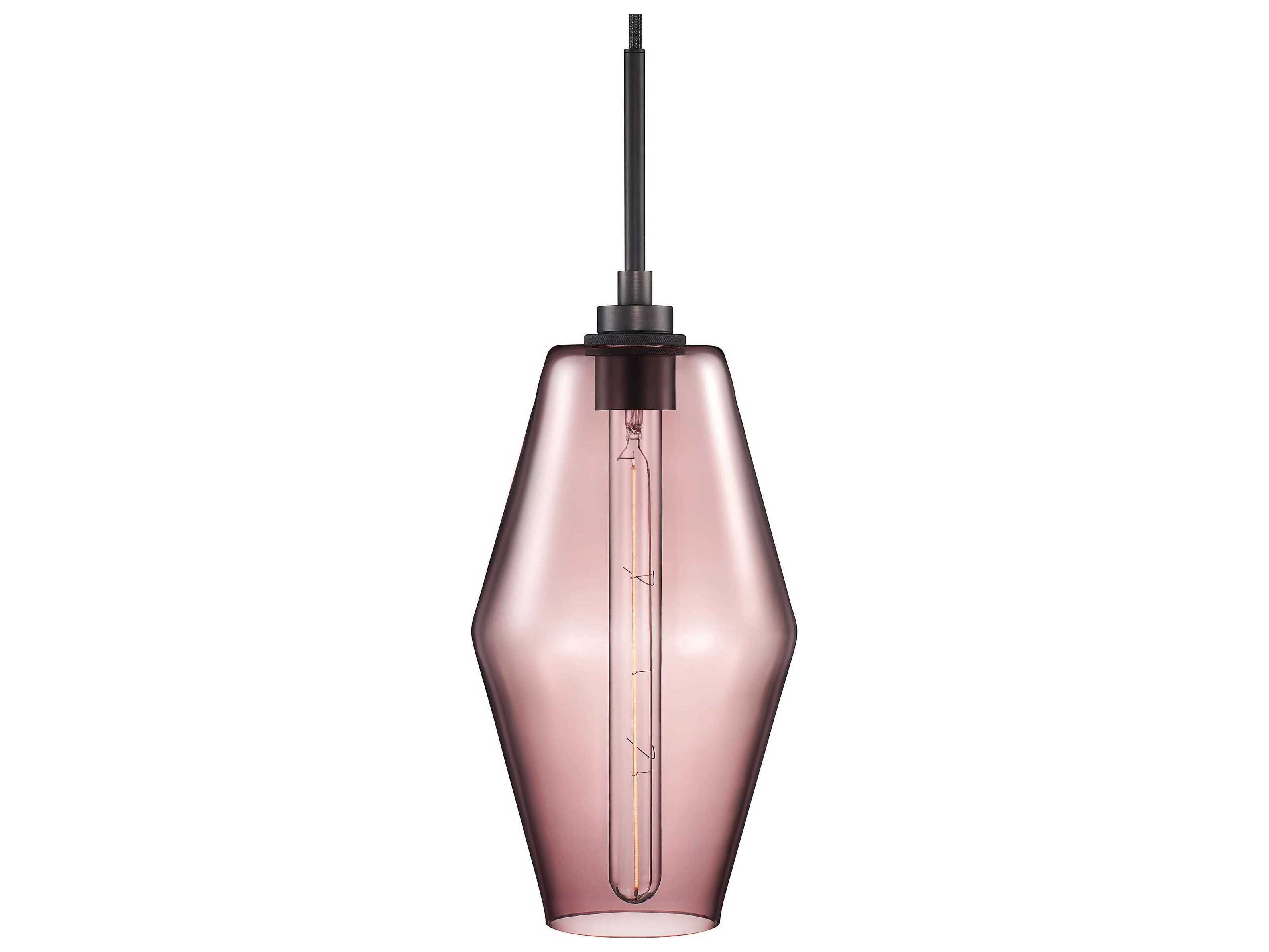 Niche Marquise 1-Light Fig Pink Mini Pendant