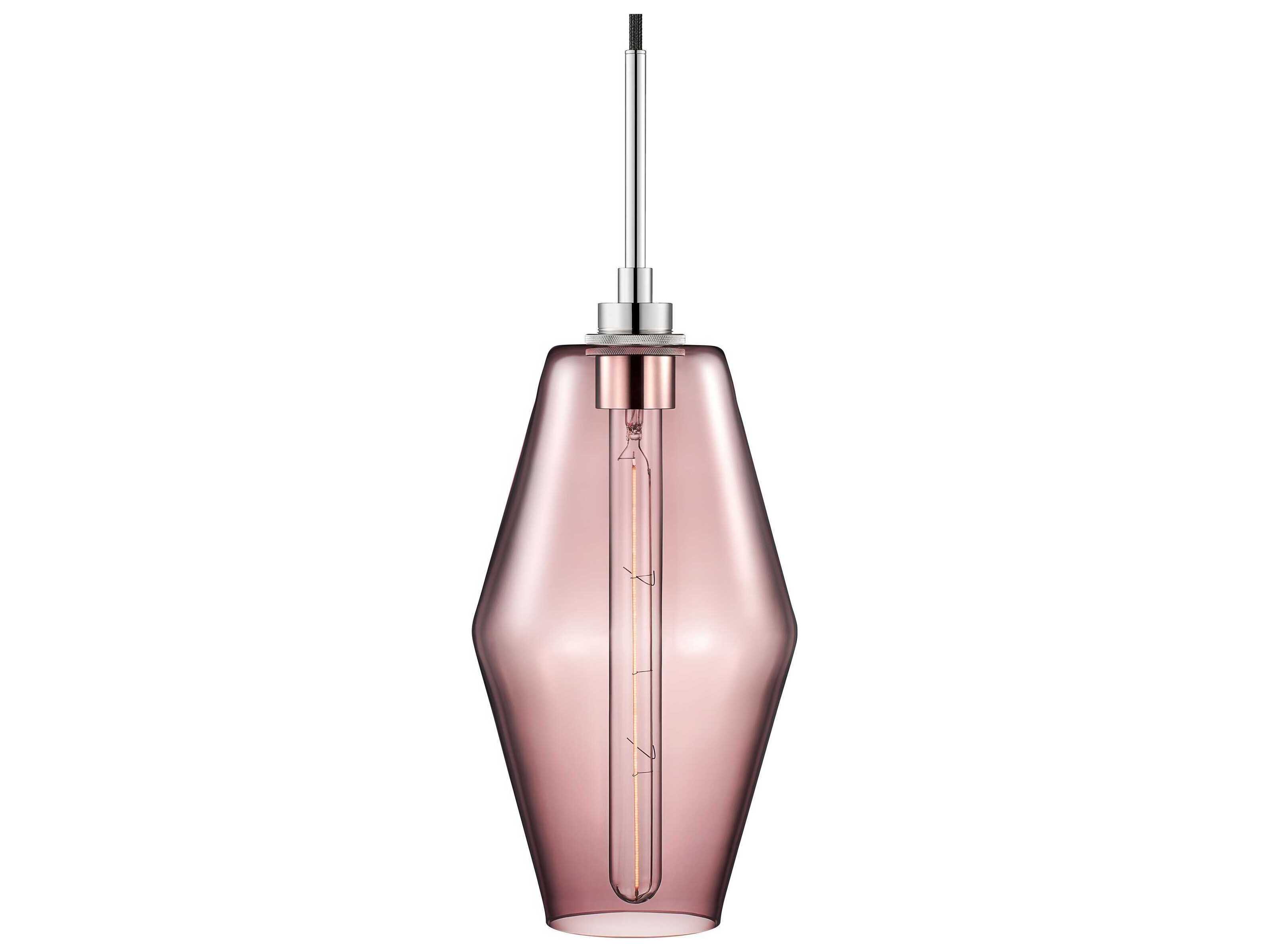 Niche Marquise 1-Light Fig Pink Mini Pendant