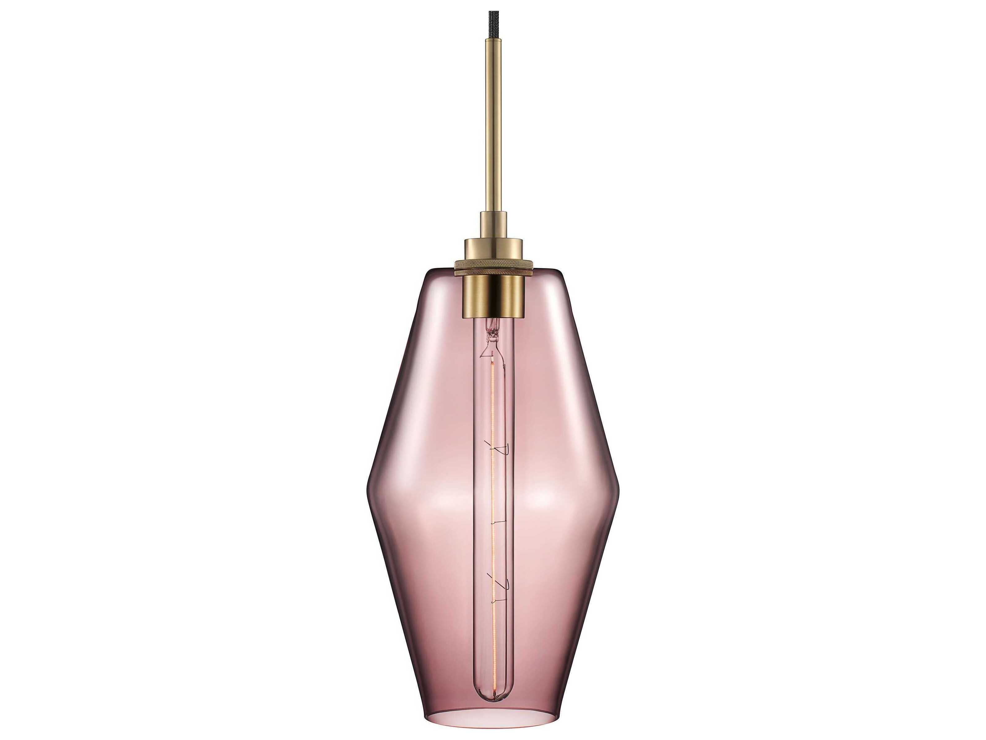 Niche Marquise 1-Light Fig Pink Mini Pendant