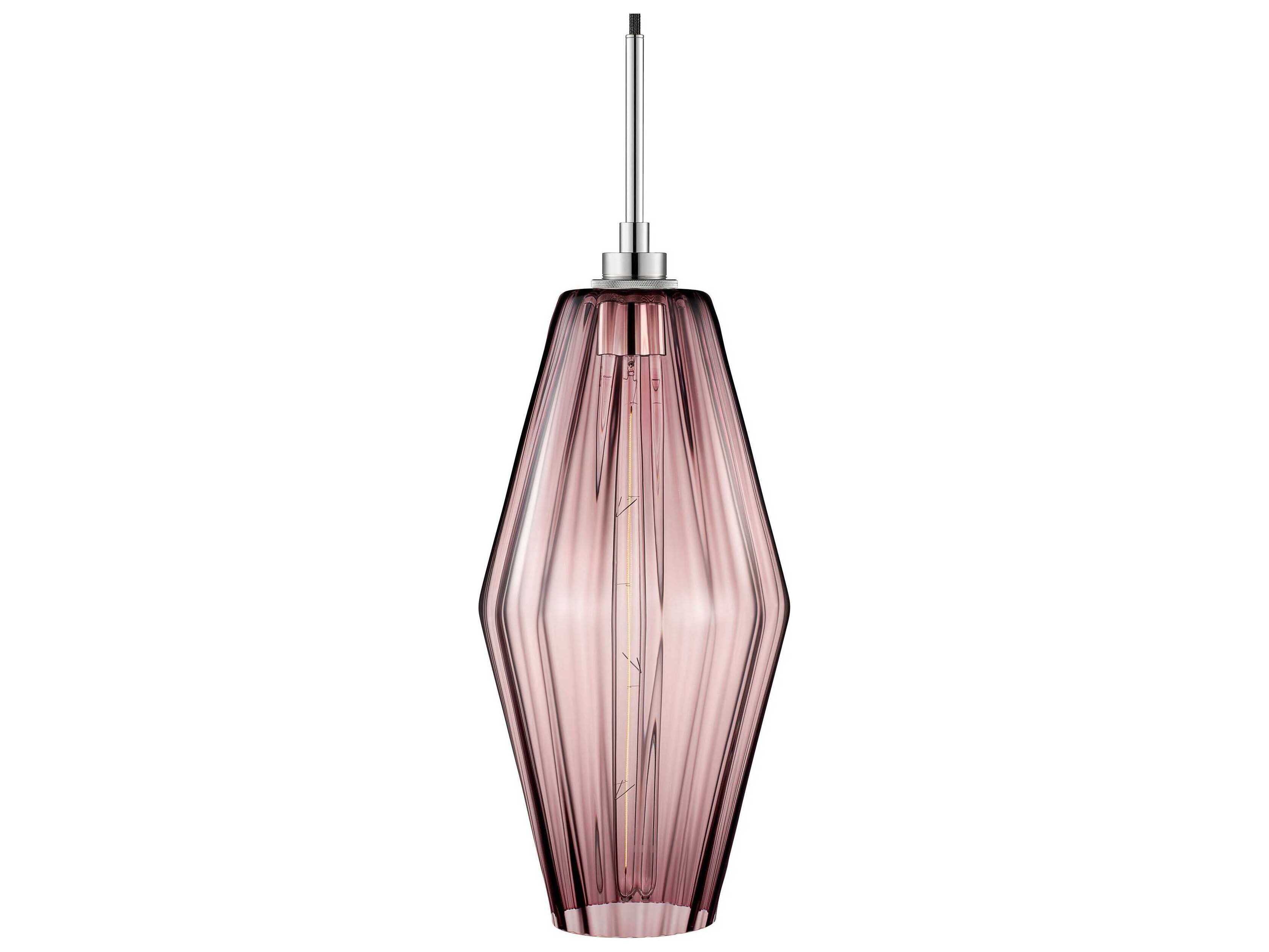Niche Marquise Grand 1-Light Fig Optique Pink Mini Pendant
