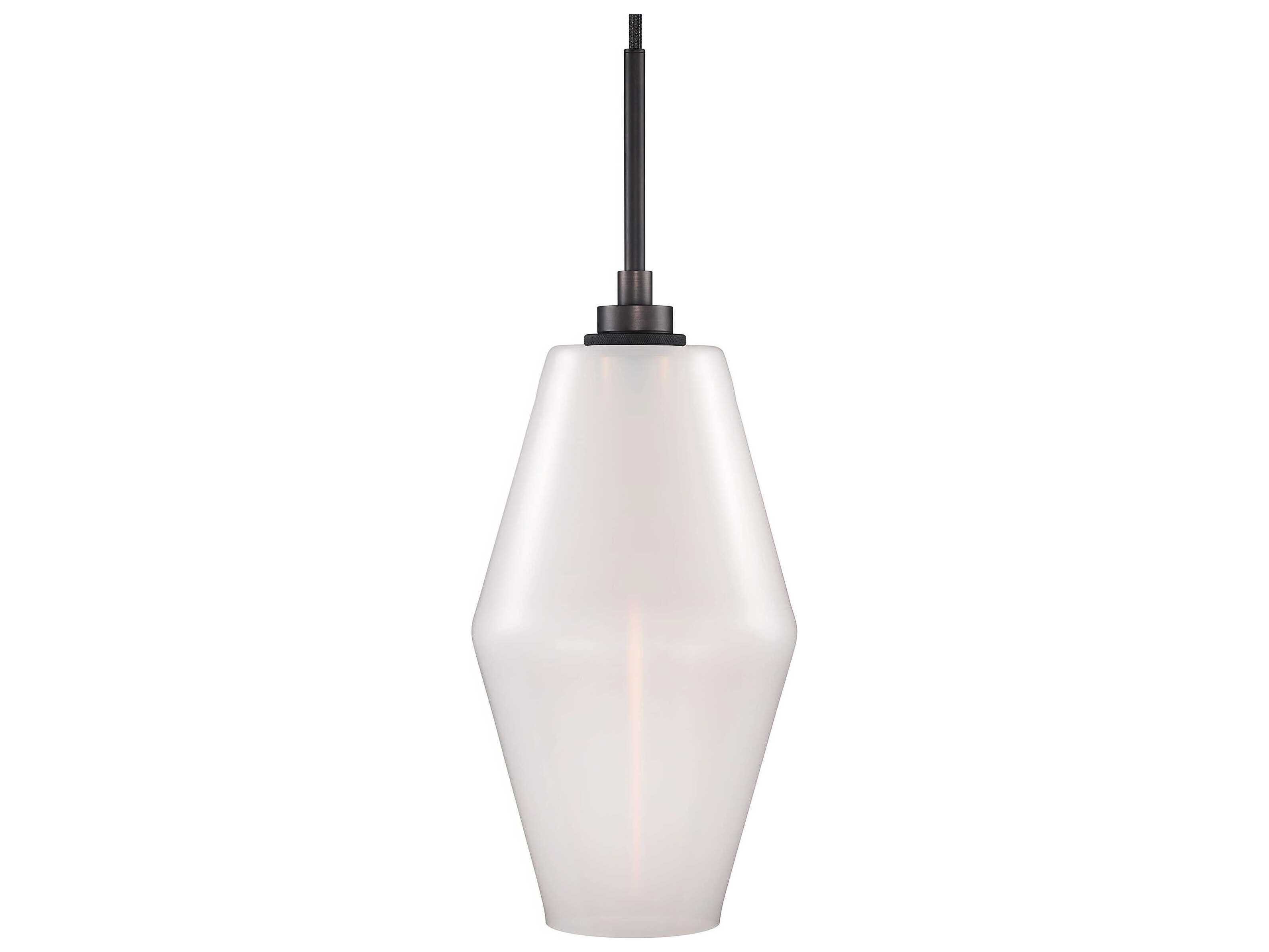 Niche Marquise 1-Light Opaline White Mini Pendant