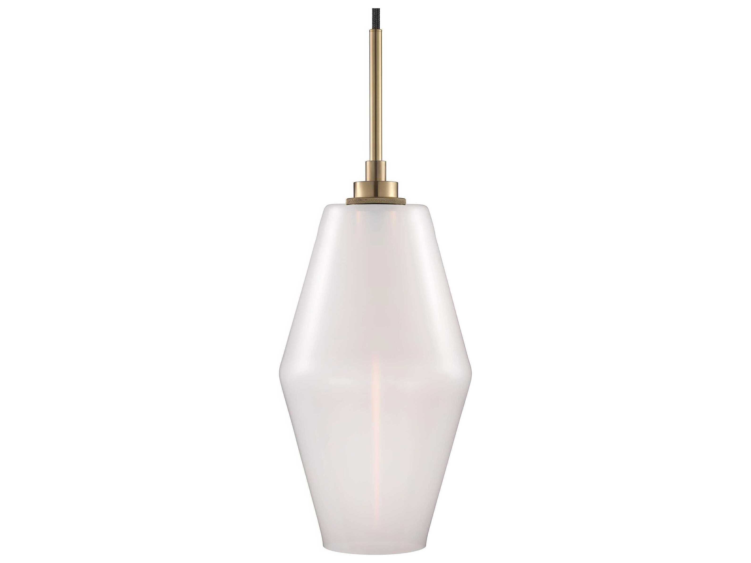 Niche Marquise 1-Light Opaline White Mini Pendant