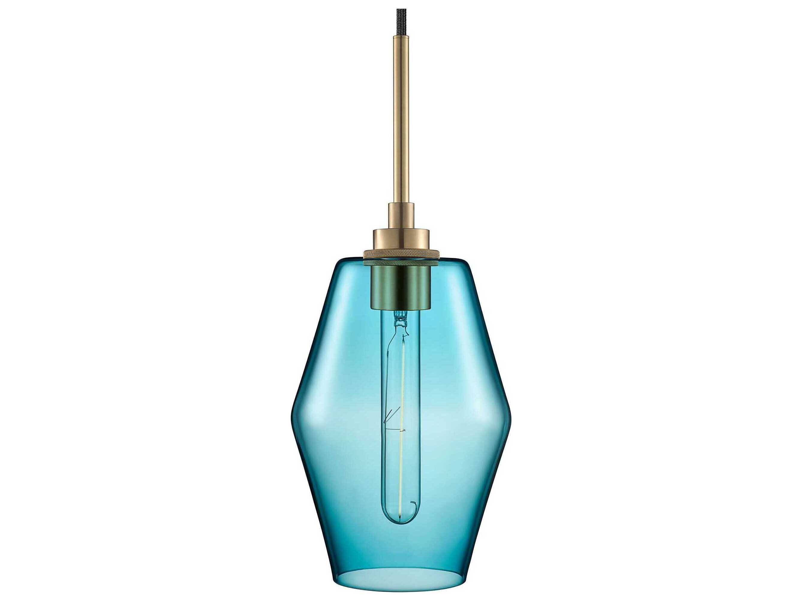 Niche Marquise Petite 1-Light Condesa Blue Mini Pendant