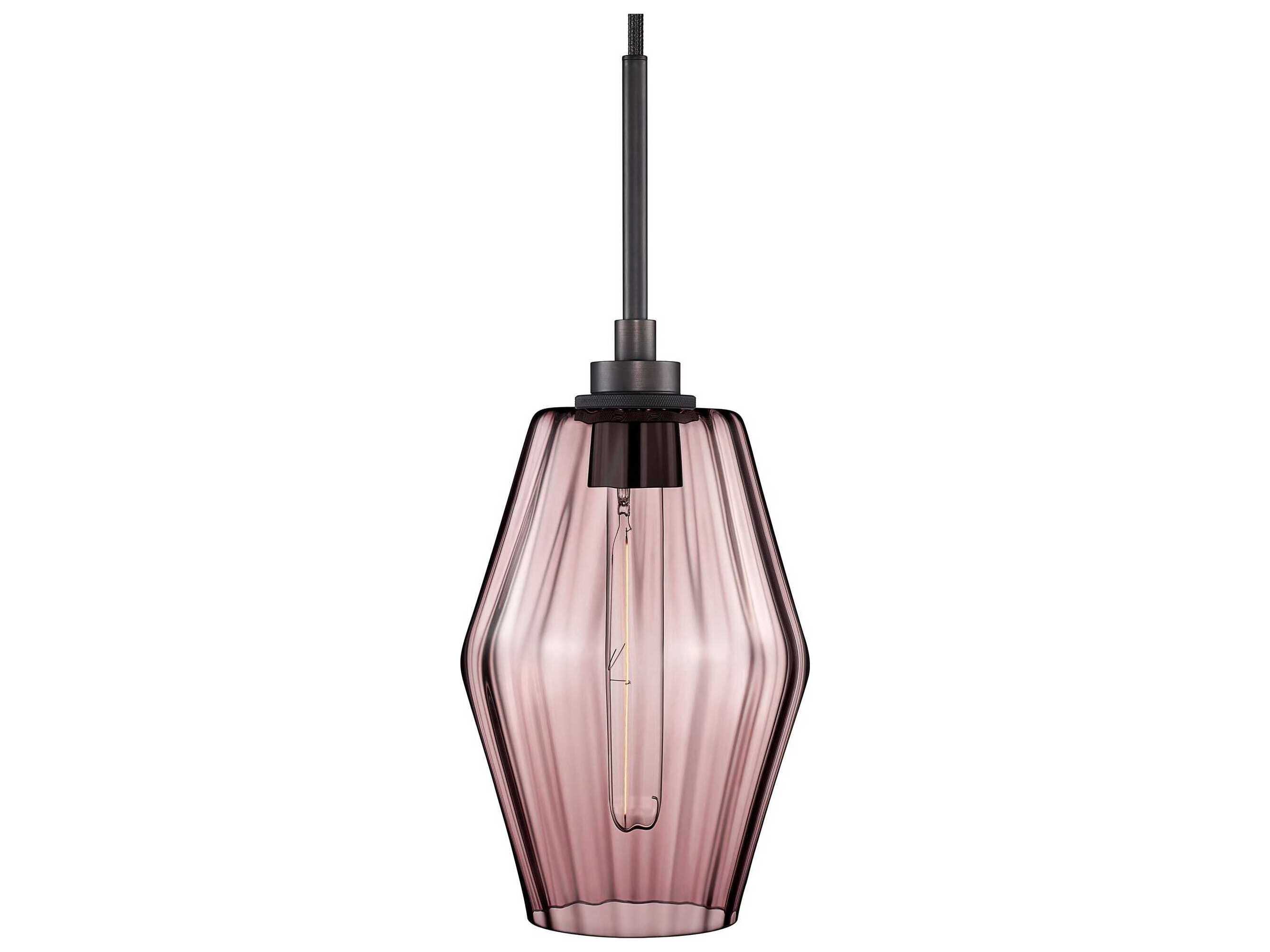 Niche Marquise Petite 1-Light Fig Optique Pink Mini Pendant