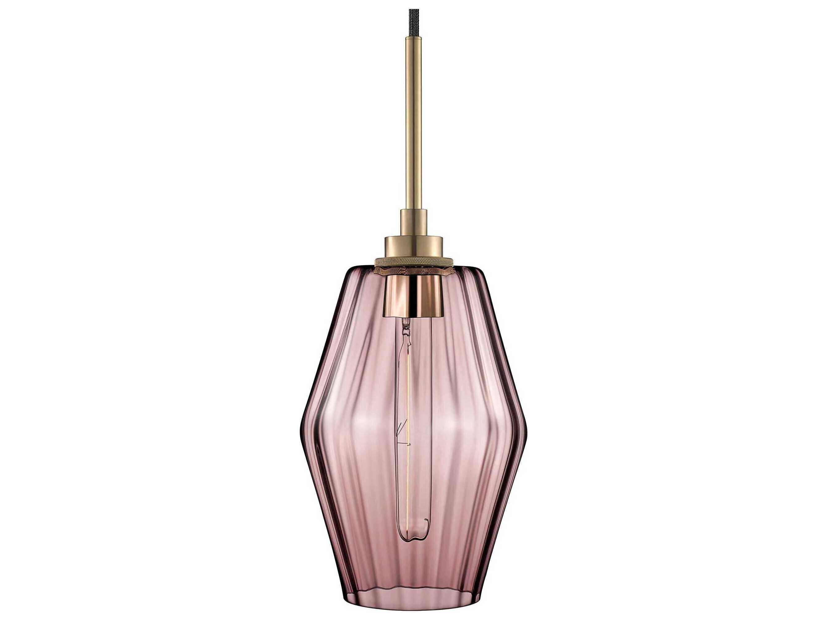 Niche Marquise Petite 1-Light Fig Optique Pink Mini Pendant