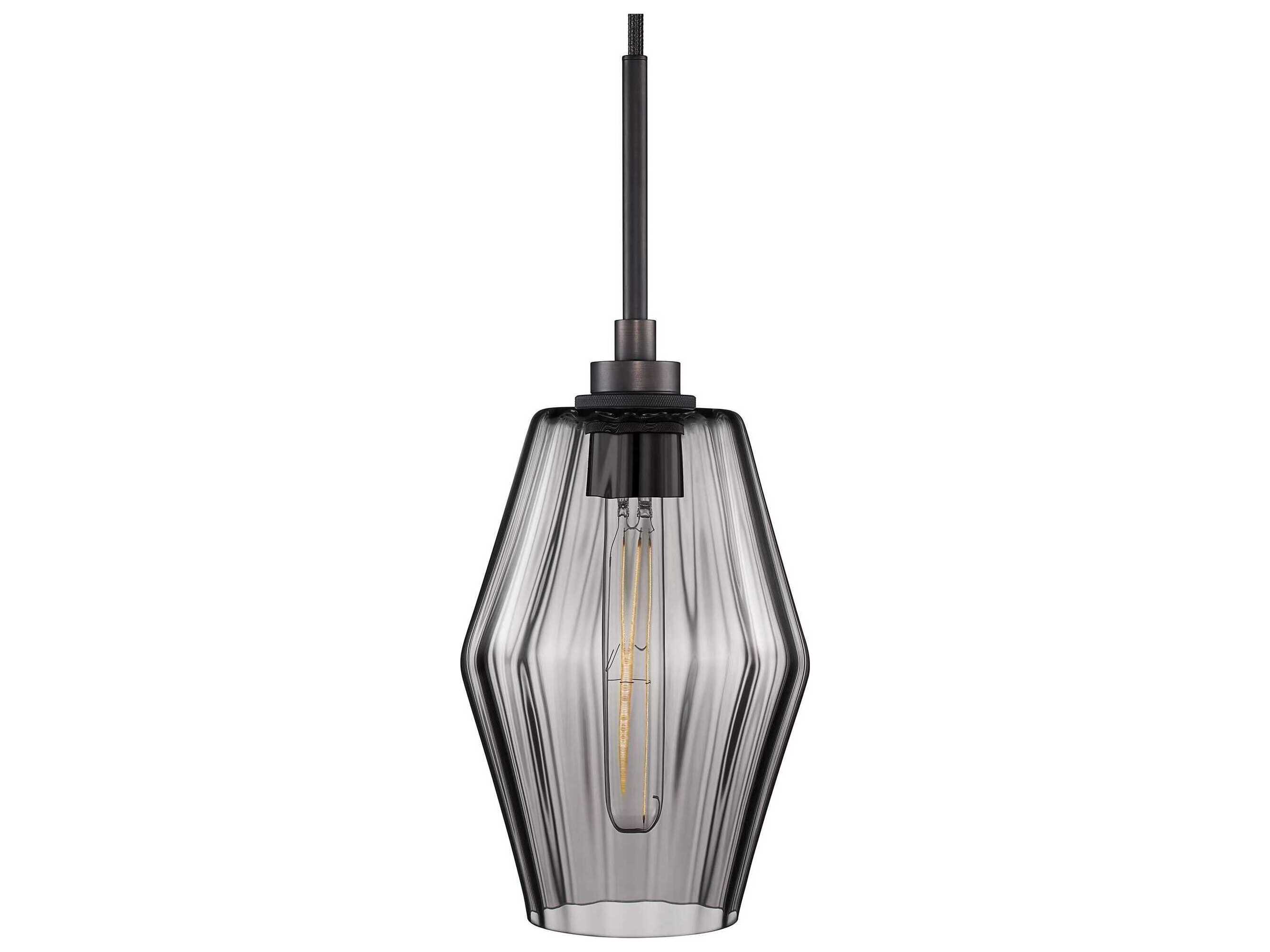 Niche Marquise Petite 1-Light Gray Optique Mini Pendant