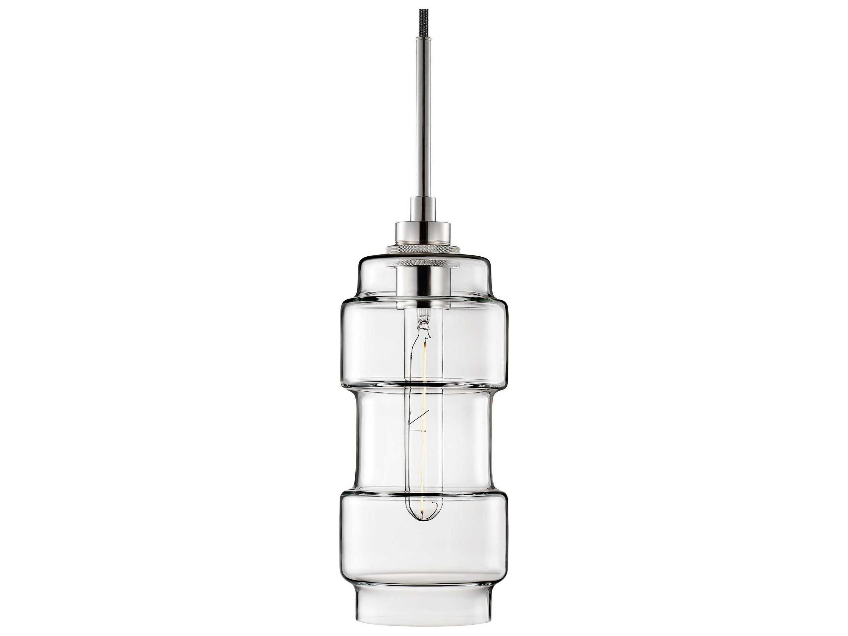 Niche Muralla 1-Light Clear Cylinder Mini Pendant