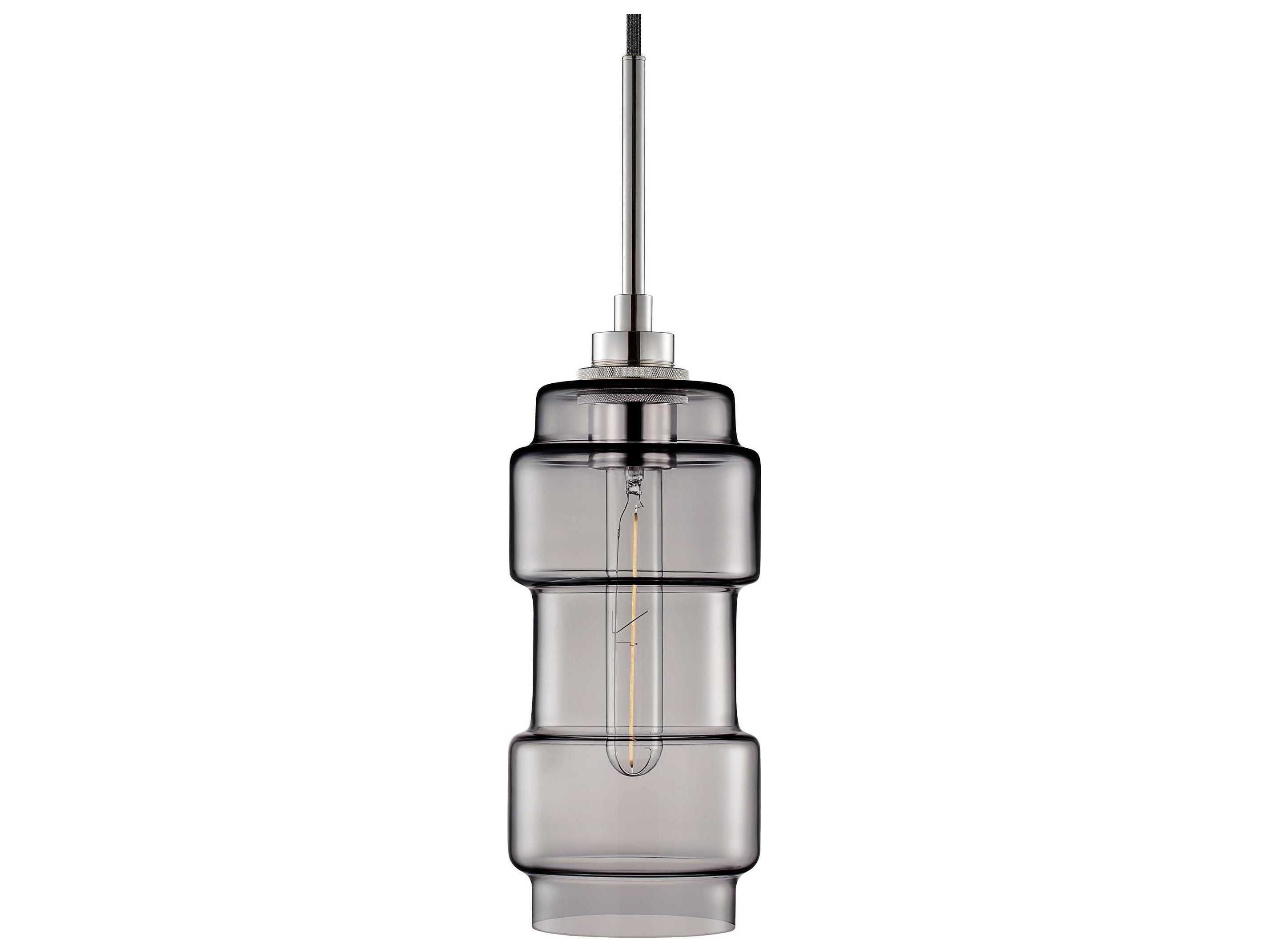 Niche Muralla 1-Light Gray Cylinder Mini Pendant