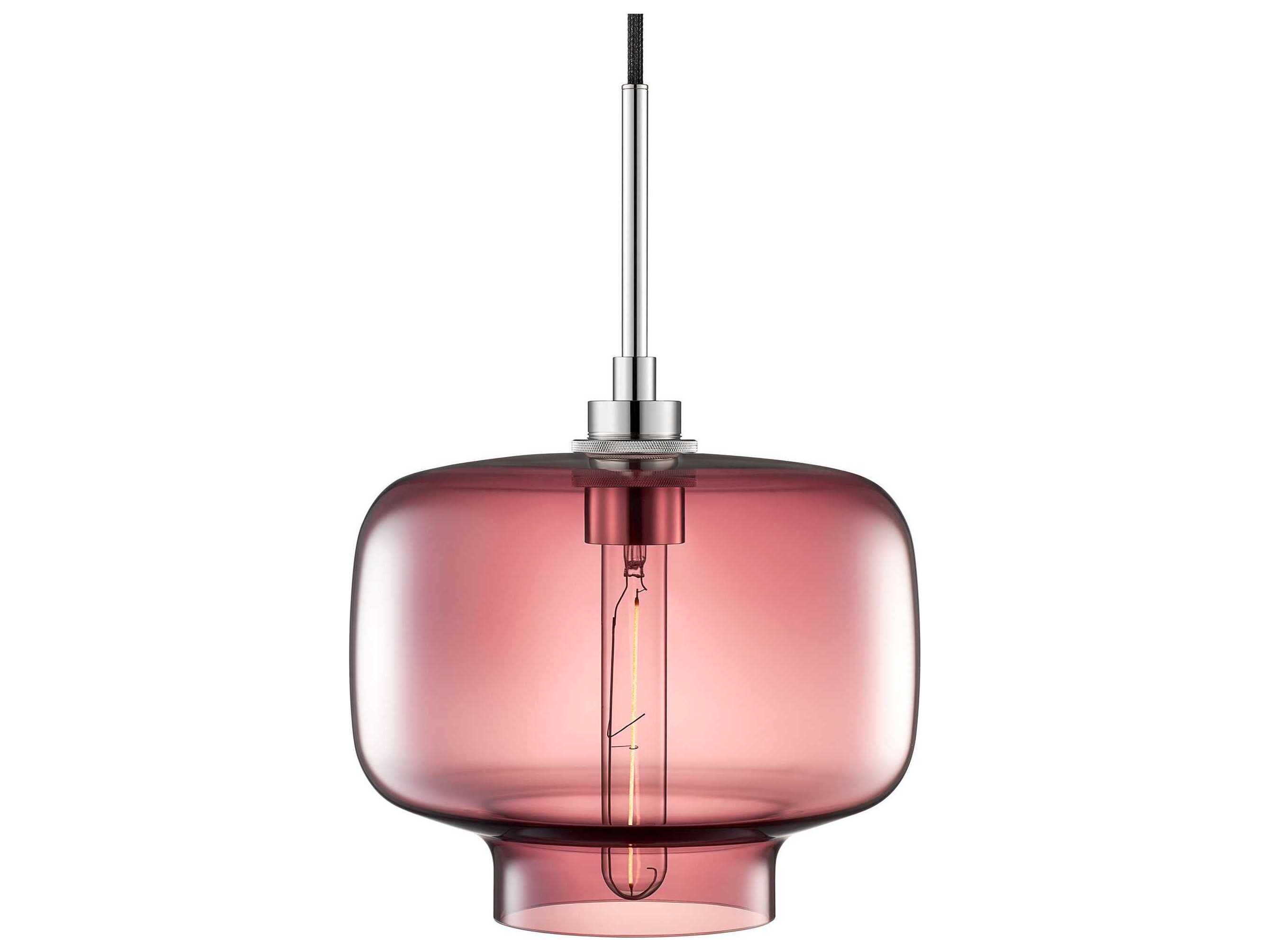 Niche Silica Oculo 1-Light Plum Purple Mini Pendant