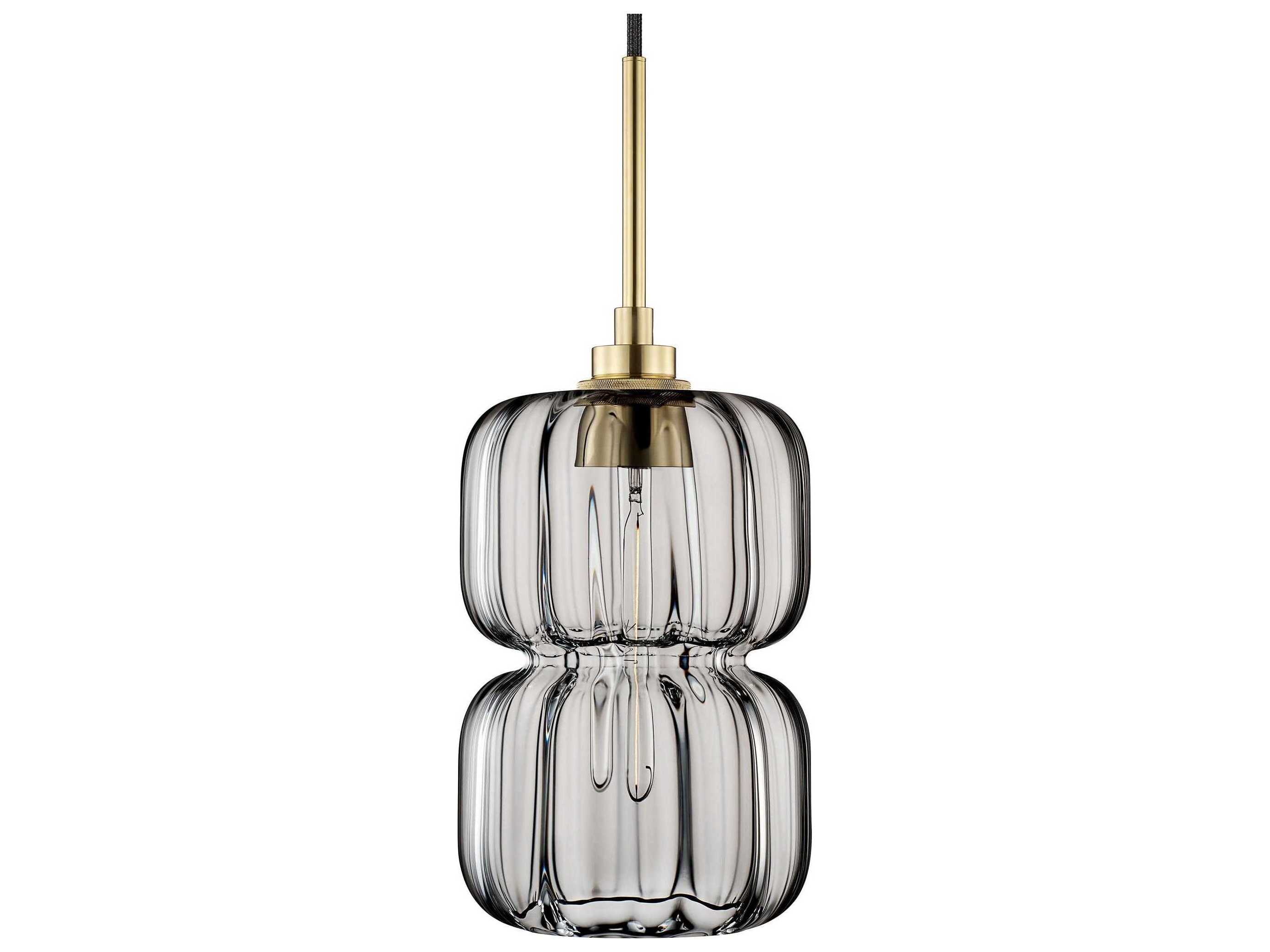 Niche Pinch Optique 1-Light Gray Mini Pendant