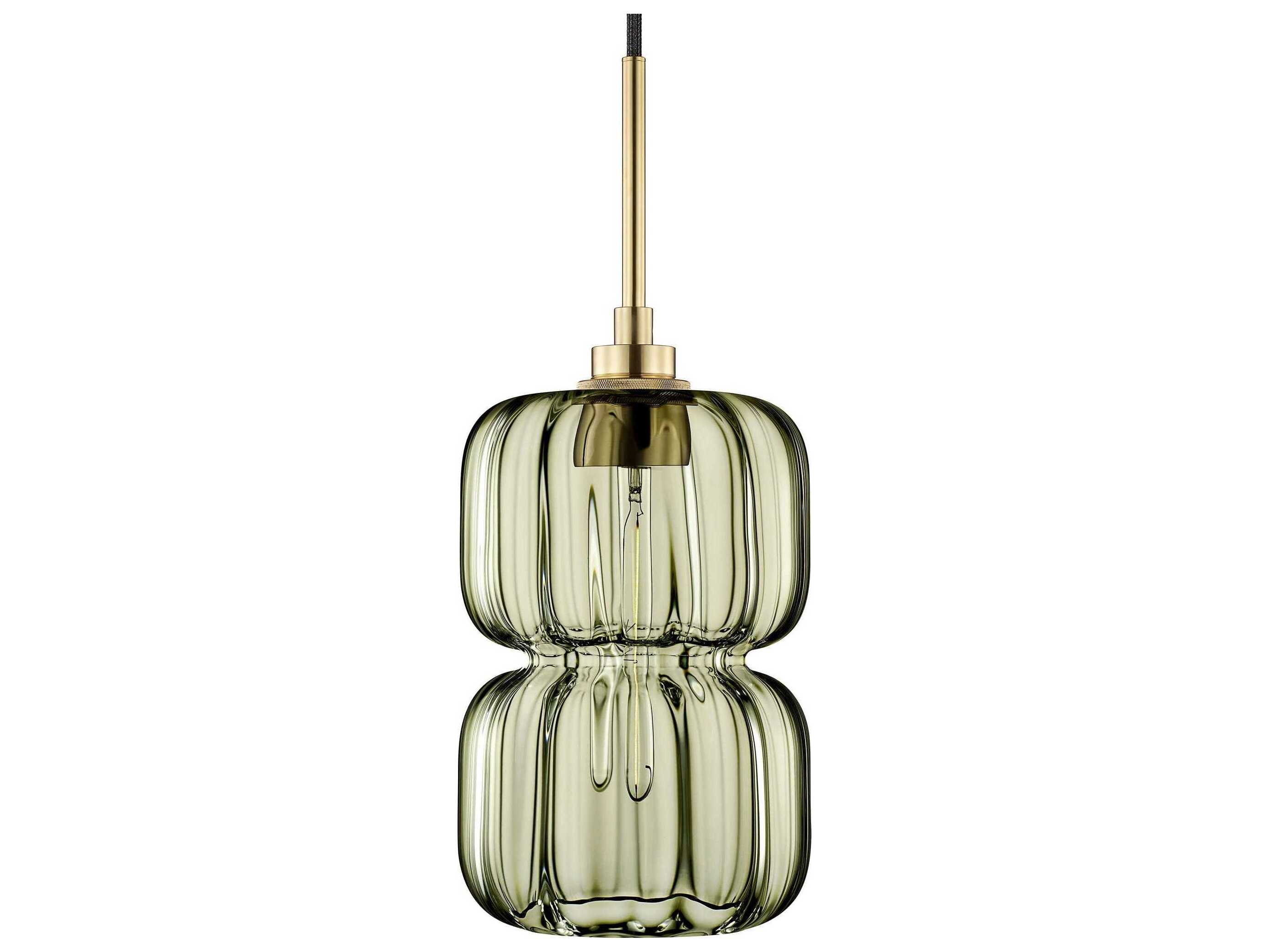 Niche Pinch Optique 1-Light Moss Green Mini Pendant