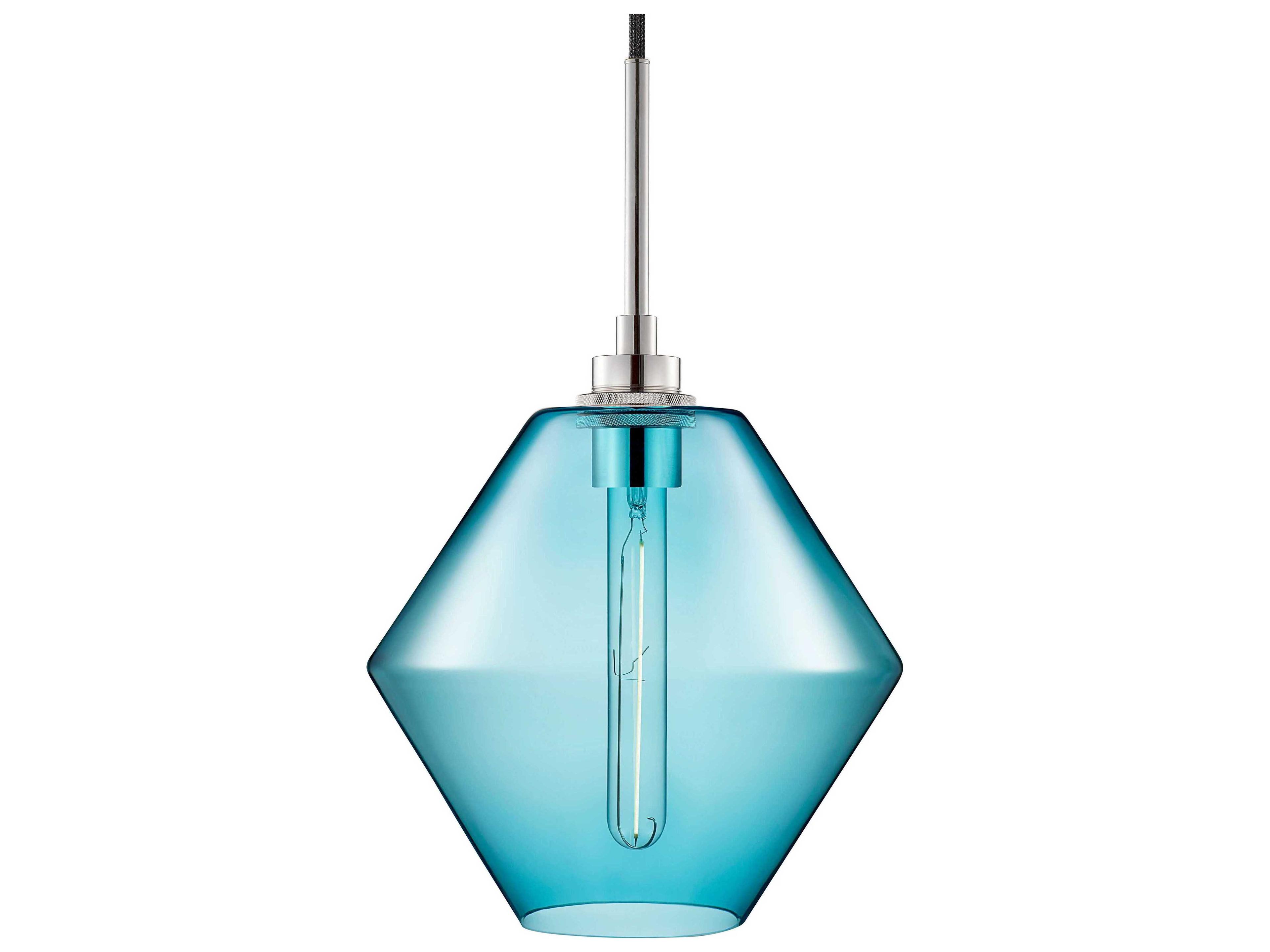 Niche Crystalline Trove 1-Light Condesa Blue Mini Pendant
