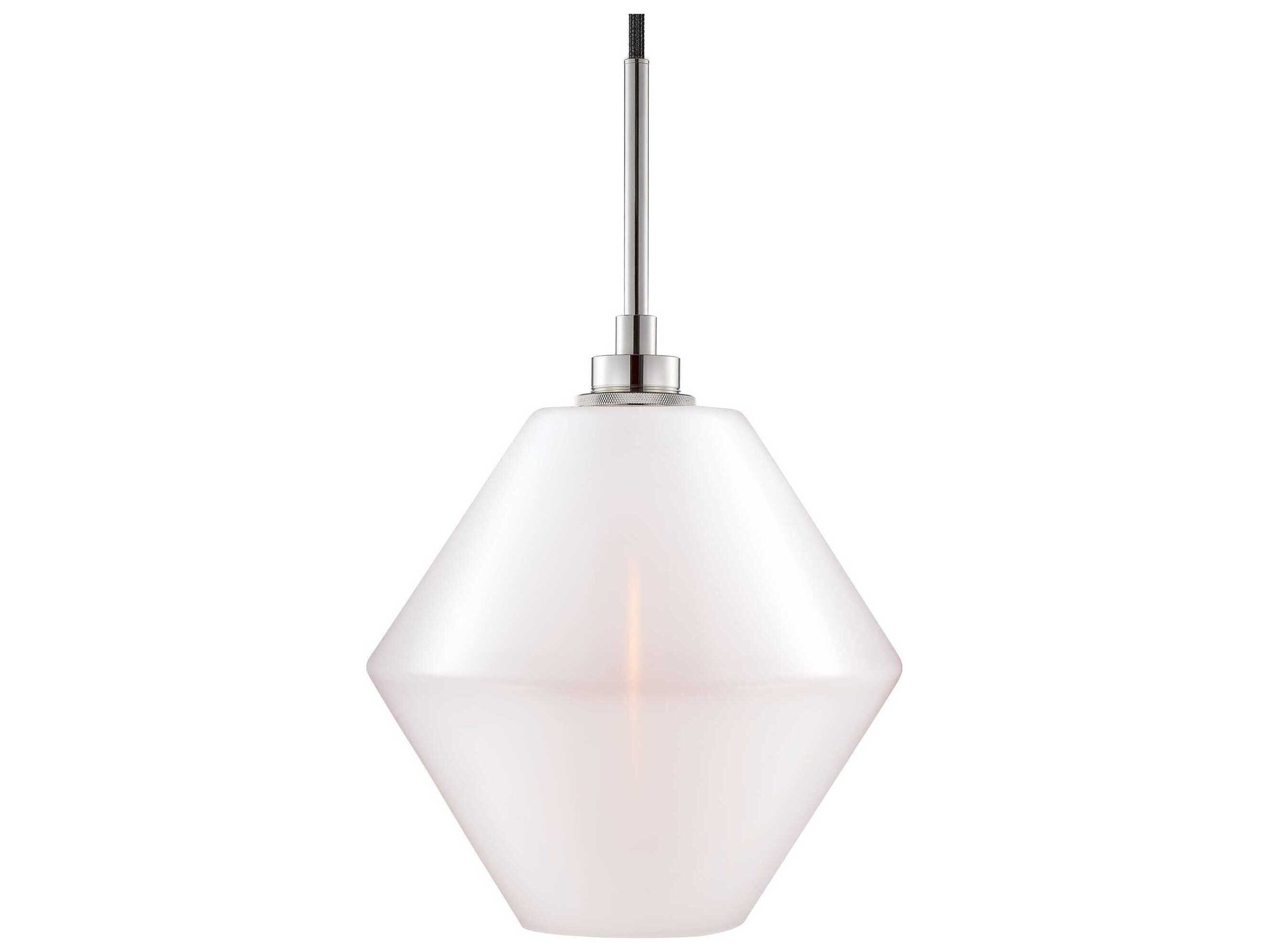 Niche Crystalline Trove 1-Light Opaline White Mini Pendant