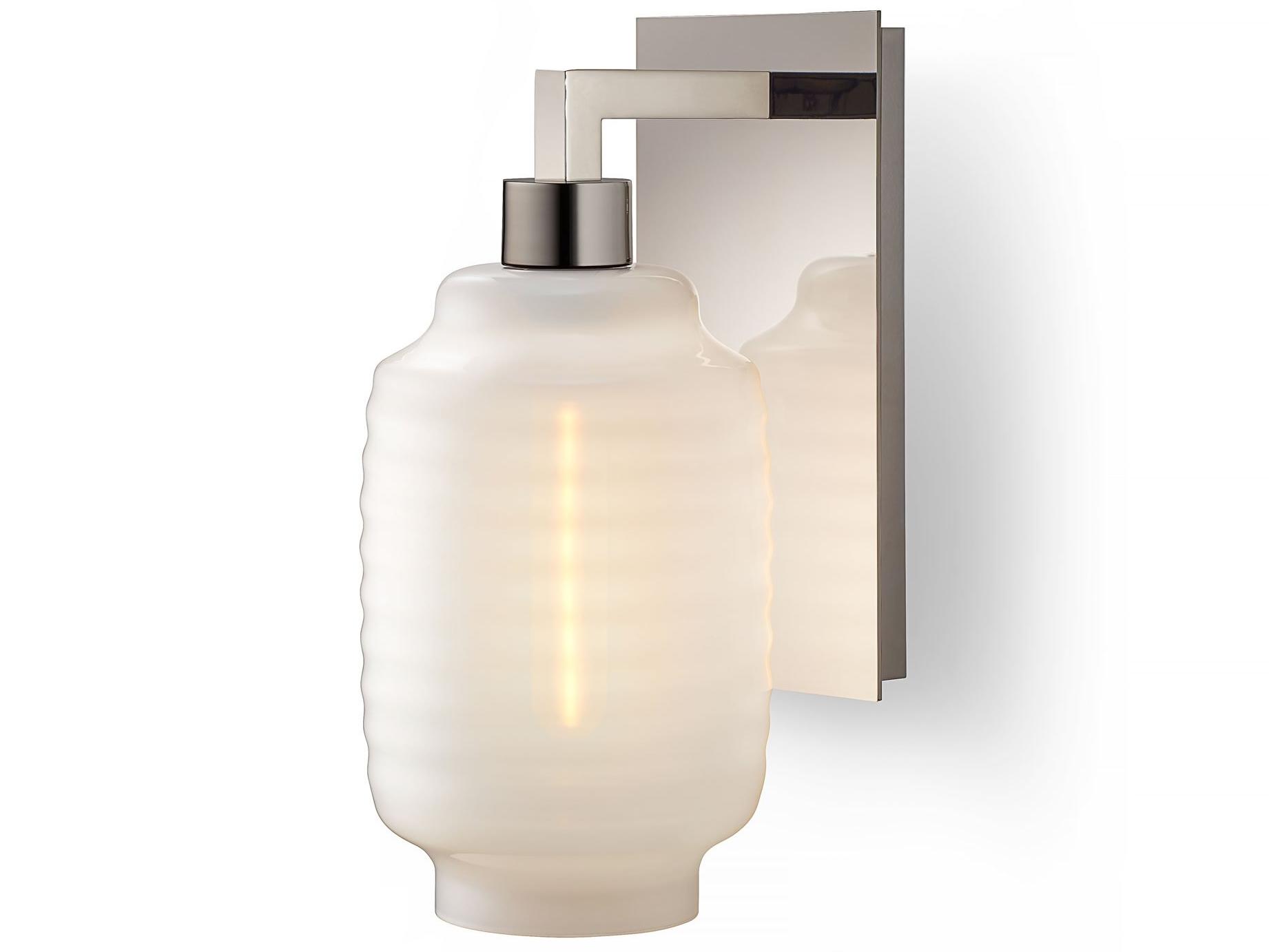 Niche Chinois 1-Light Opaline White Wall Sconce