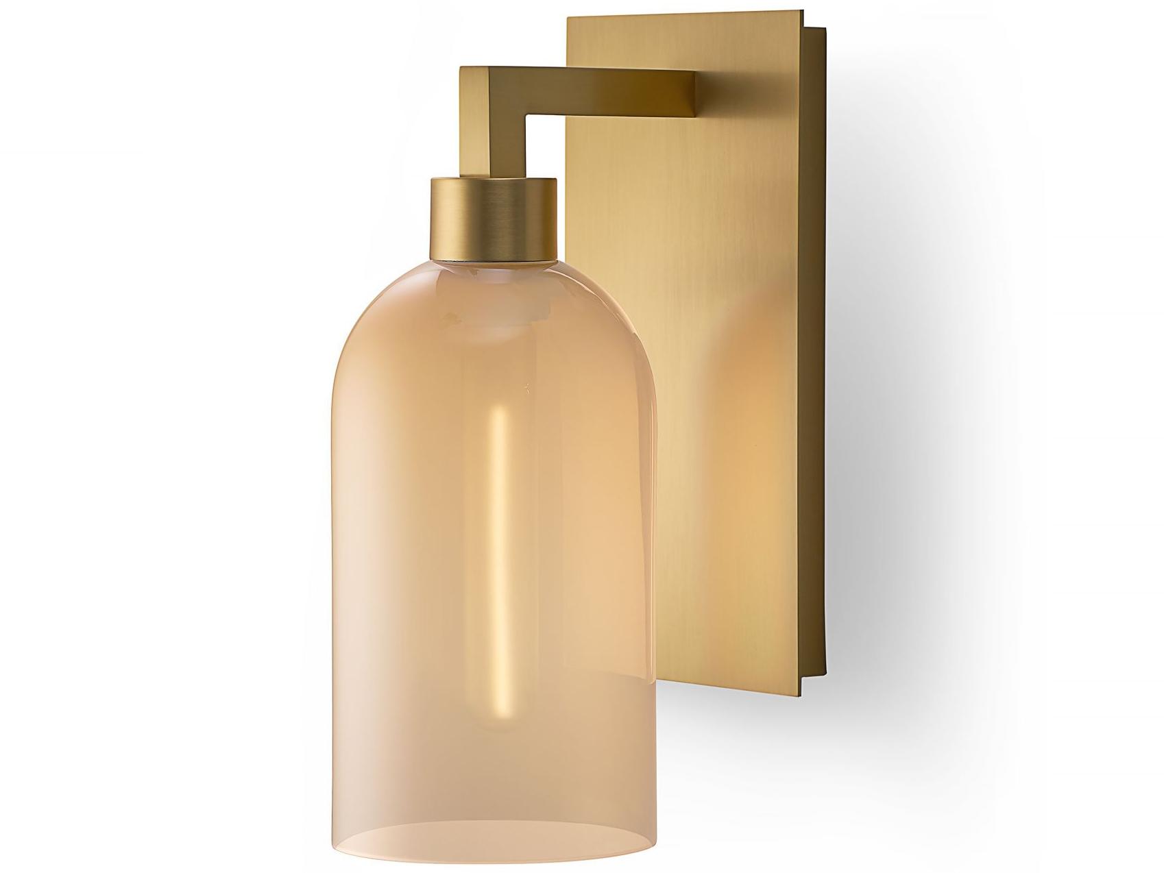 Niche Cloche Petite 1-Light Blush Yellow Wall Sconce