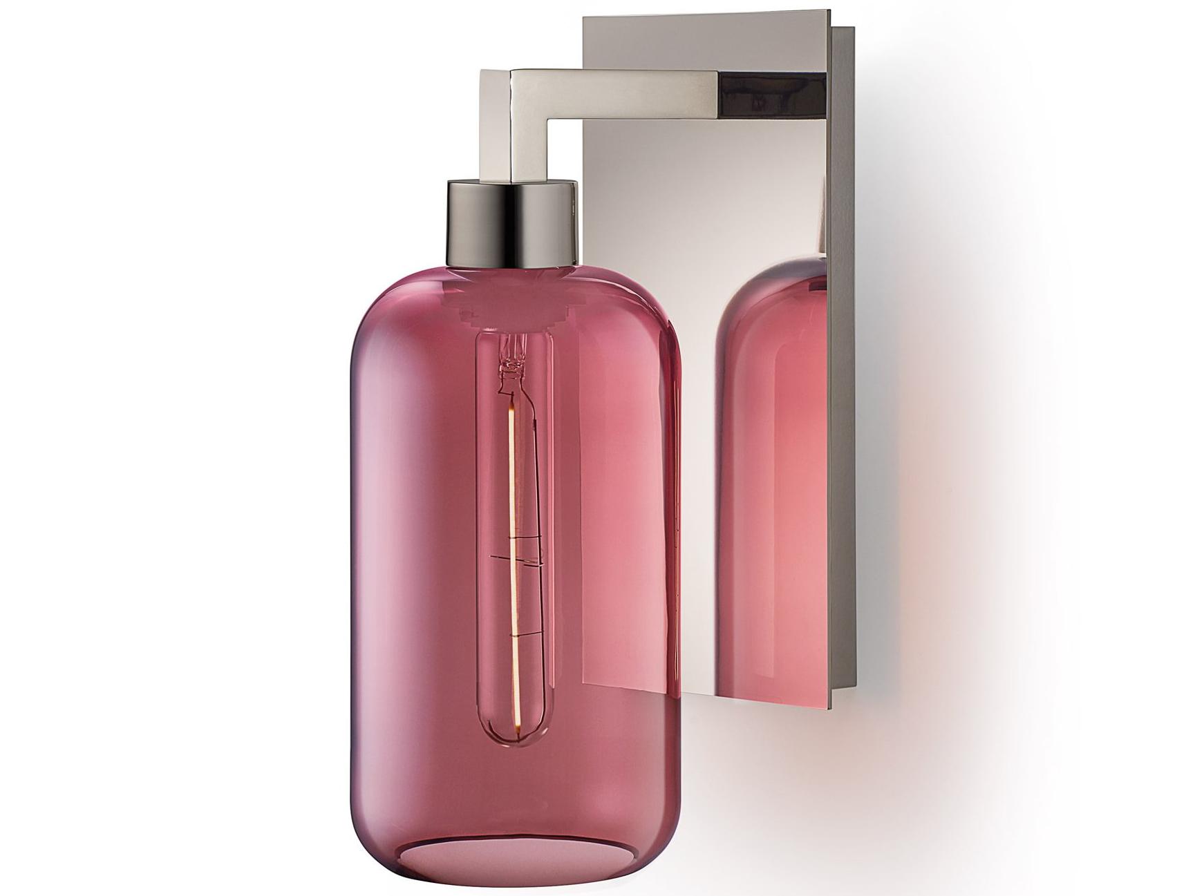 Niche Helio 1-Light Plum Purple Wall Sconce