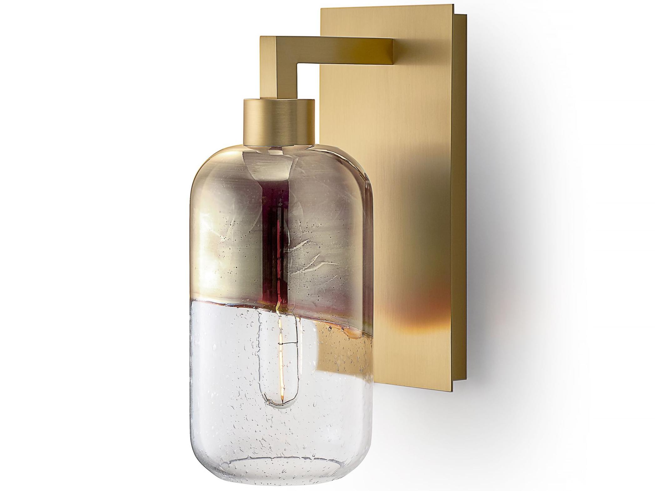 Niche Mercurio 1-Light Mercury Effervescent Silver Wall Sconce