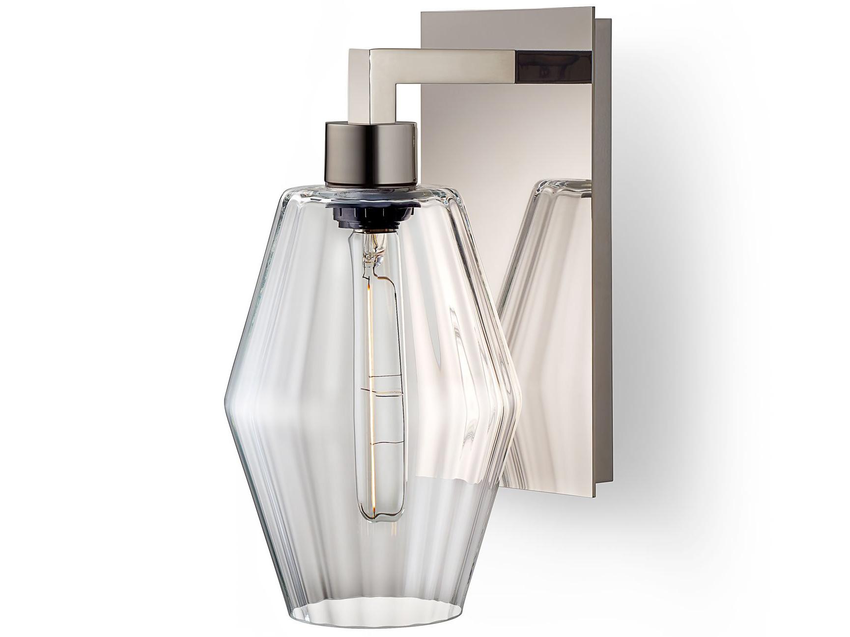 Niche Marquise Petite 1-Light Clear Optique Wall Sconce