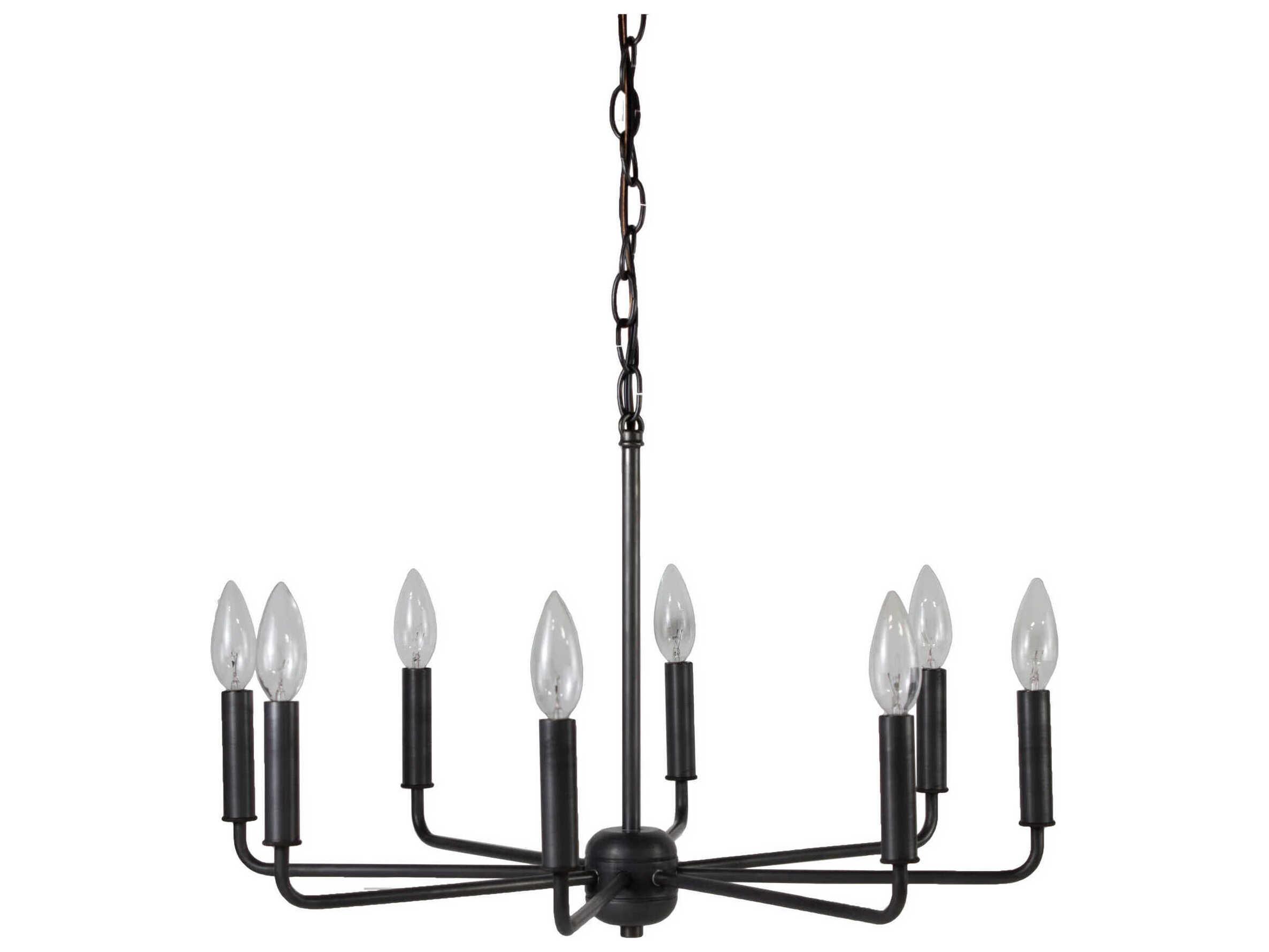 Northeast Lantern Lexington 8-Light Candelabra Chandelier