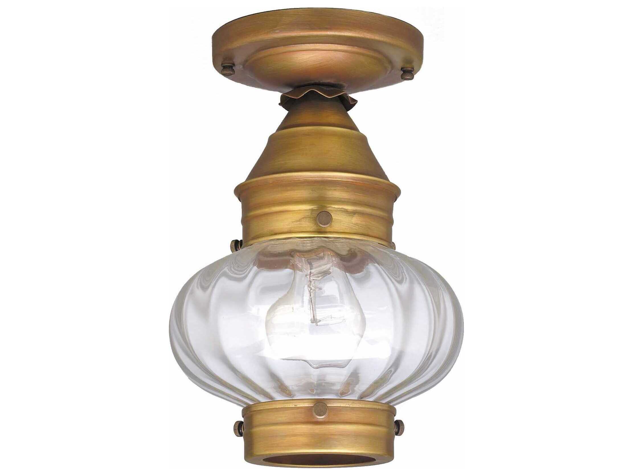 Northeast Lantern Onion 1-Light Outdoor Ceiling Light