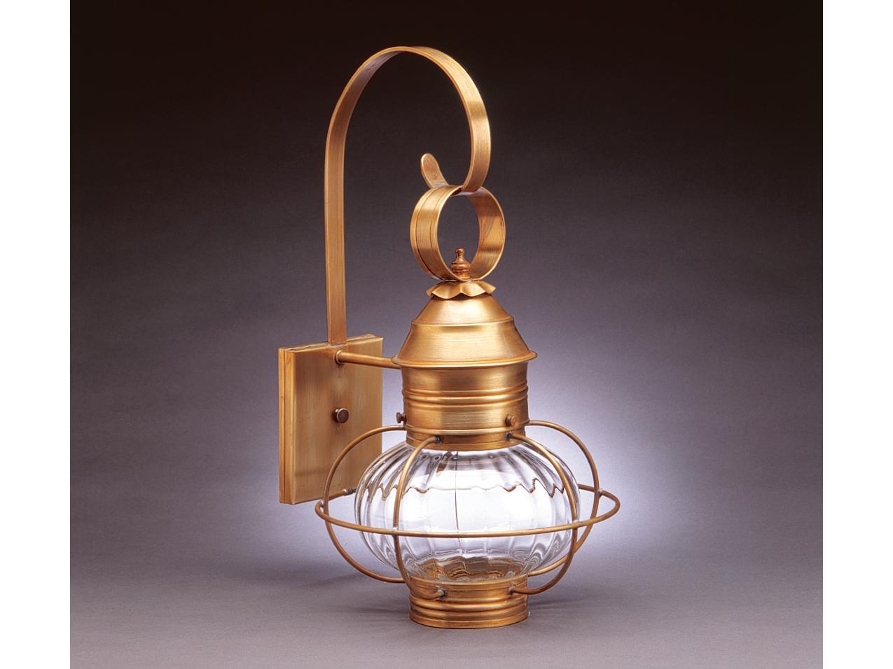 Northeast Lantern Onion 1 - Light Outdoor Wall Light with Optic Glass