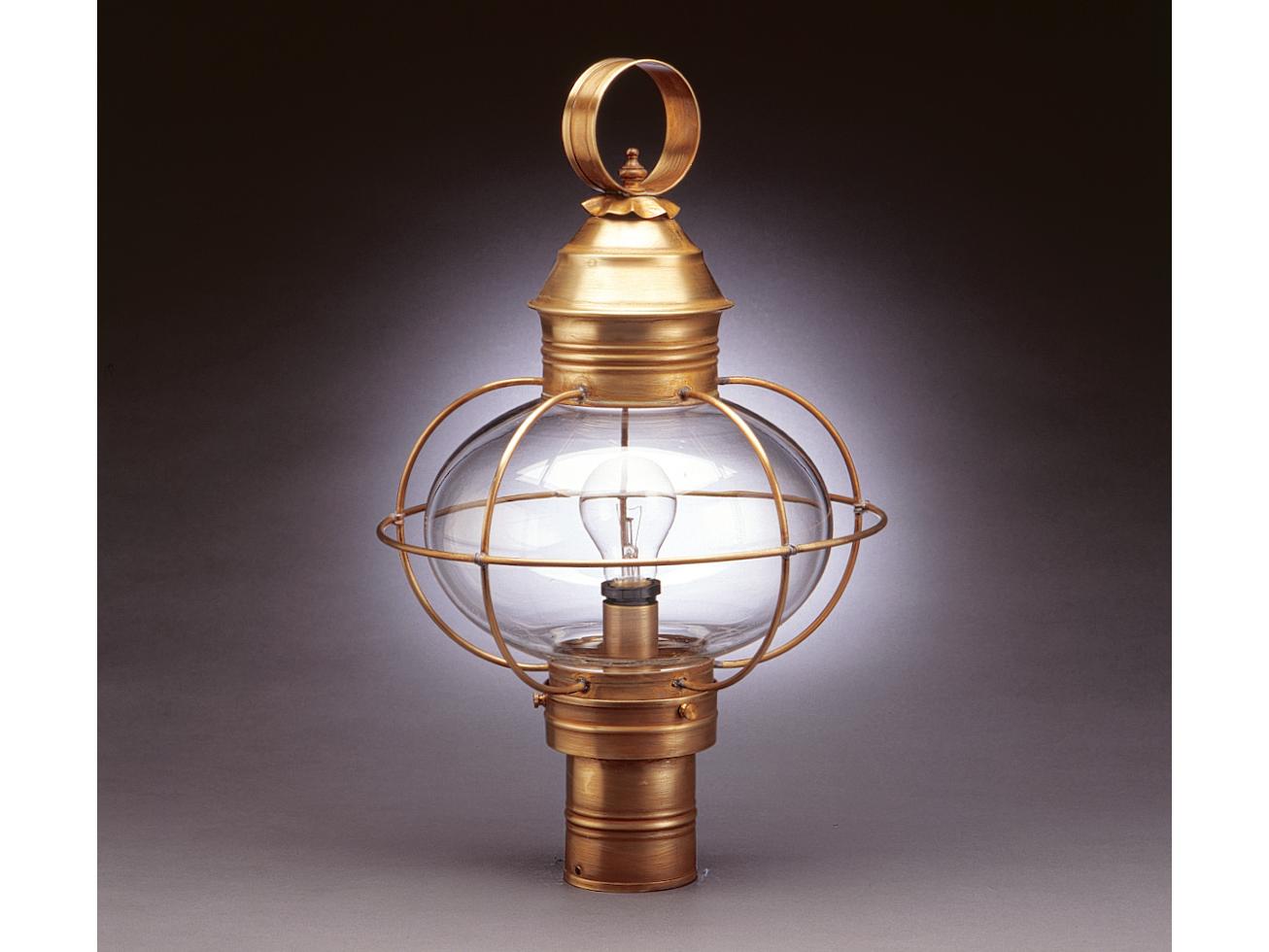 Northeast Lantern Onion 1 - Light Outdoor Post Light with Clear Glass