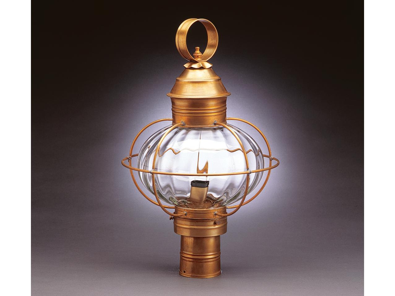 Northeast Lantern Onion 1 - Light Outdoor Wall Light with Optic Glass